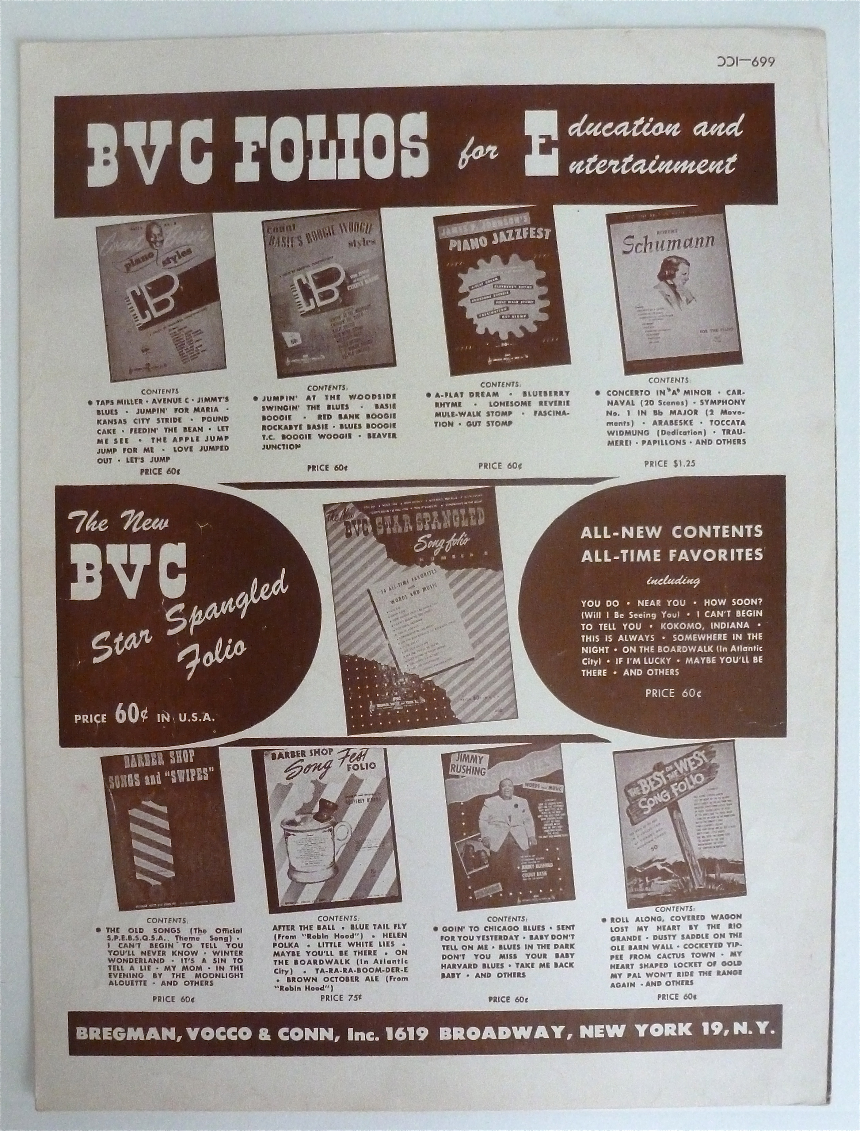 Sheet Music For 1949 Everywhere You Go