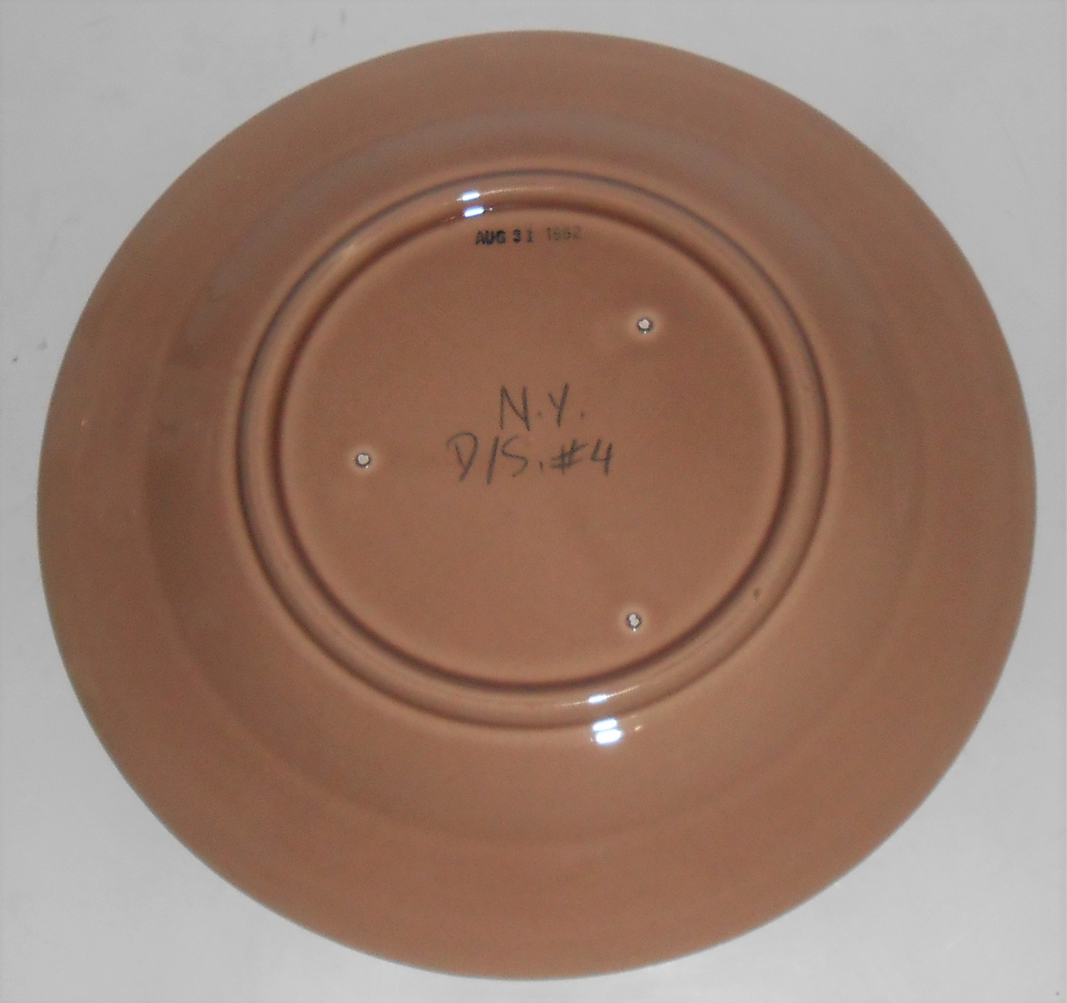 Franciscan Pottery Ivy Experimental Gloss Topaz Plate