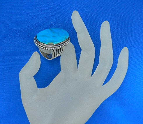 Dan Dodson Sterling Silver Kingman Turquoise Ring