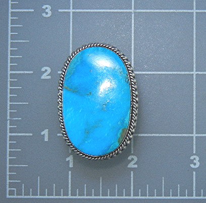 Dan Dodson Sterling Silver Kingman Turquoise Ring