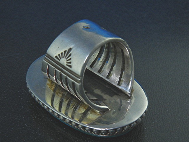 Dan Dodson Sterling Silver Kingman Turquoise Ring