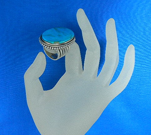 Dan Dodson Sterling Silver Kingman Turquoise Ring