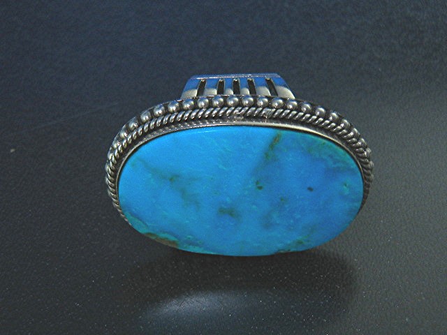 Dan Dodson Sterling Silver Kingman Turquoise Ring