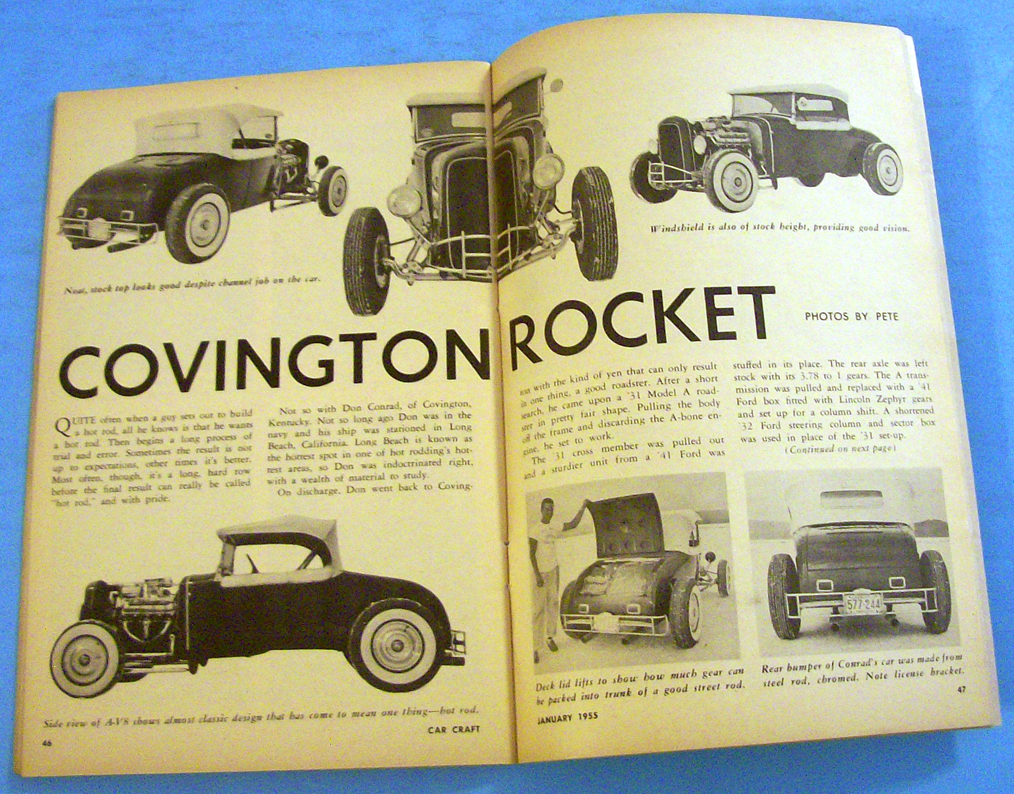 Car Craft January 1955 Big Gears For Big Engines