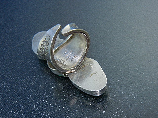 David Troutman Sterling Silver Kingman Turquoise Ring