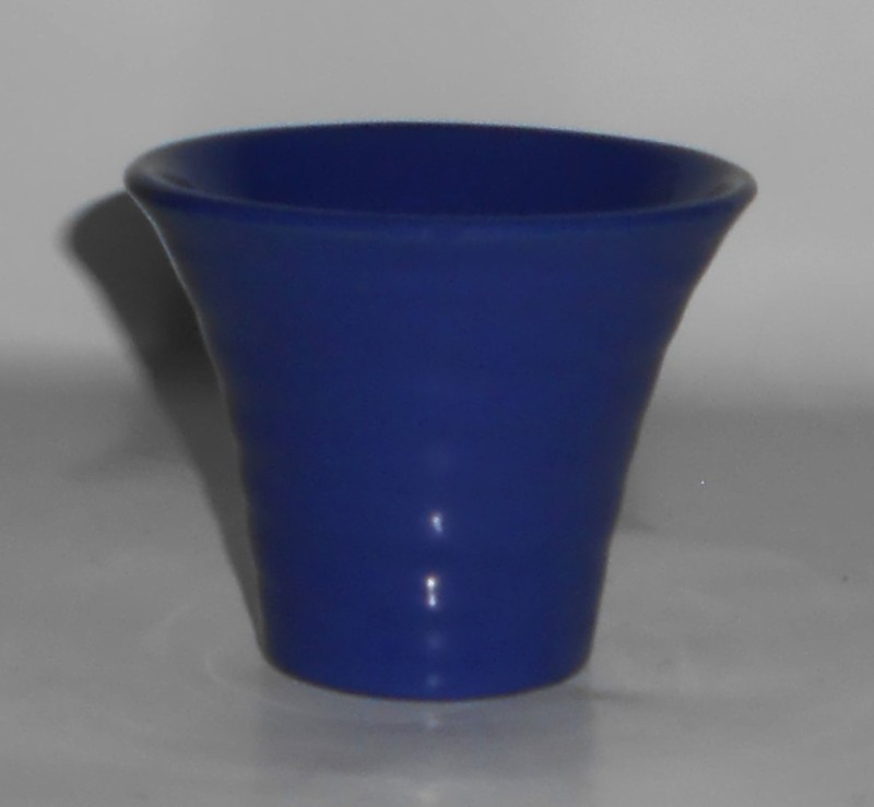 VINTAGE Bauer Pottery EARLY 3" Ring Ware COBALT Flower Pot