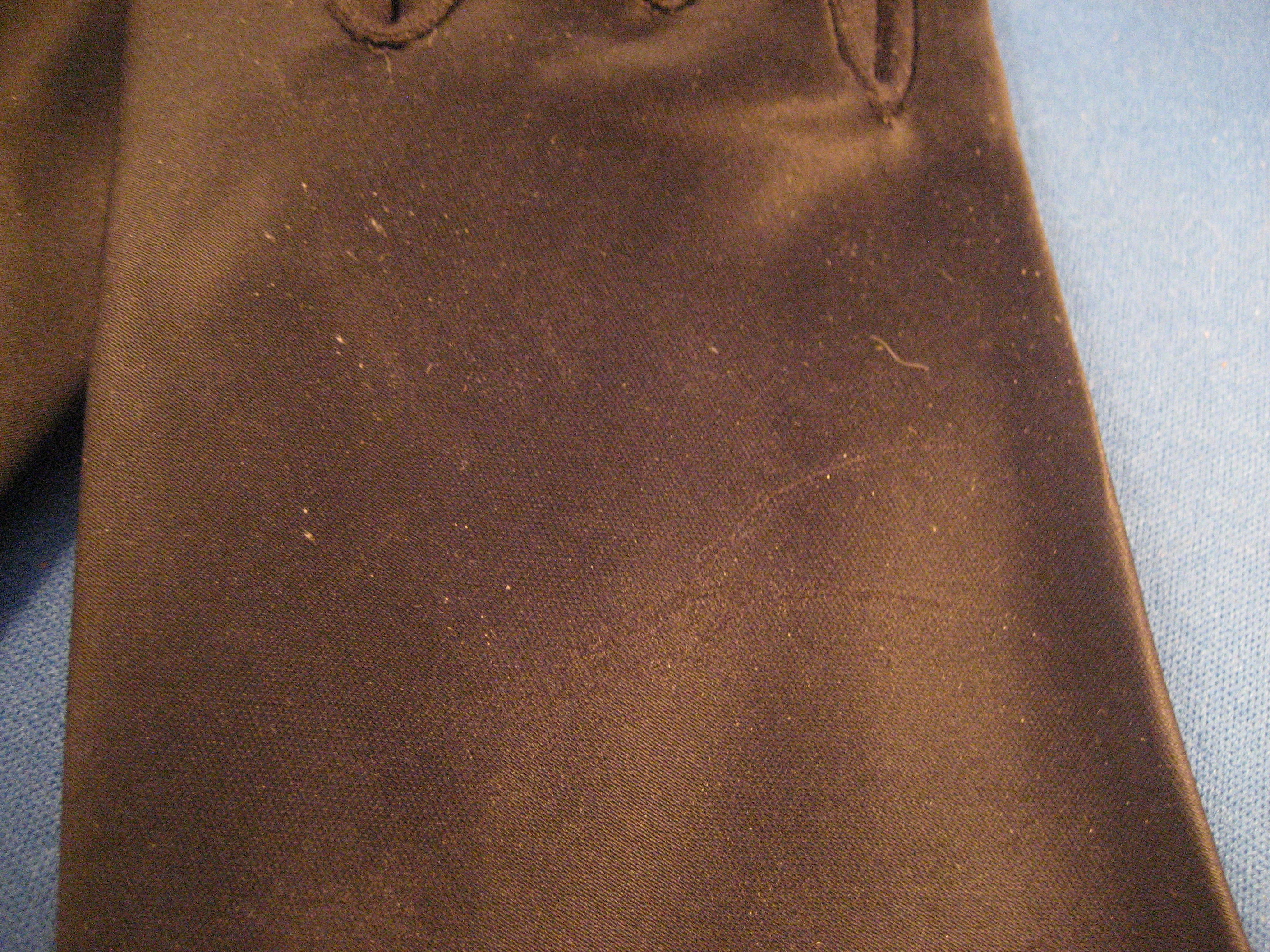 Black Satin Gloves