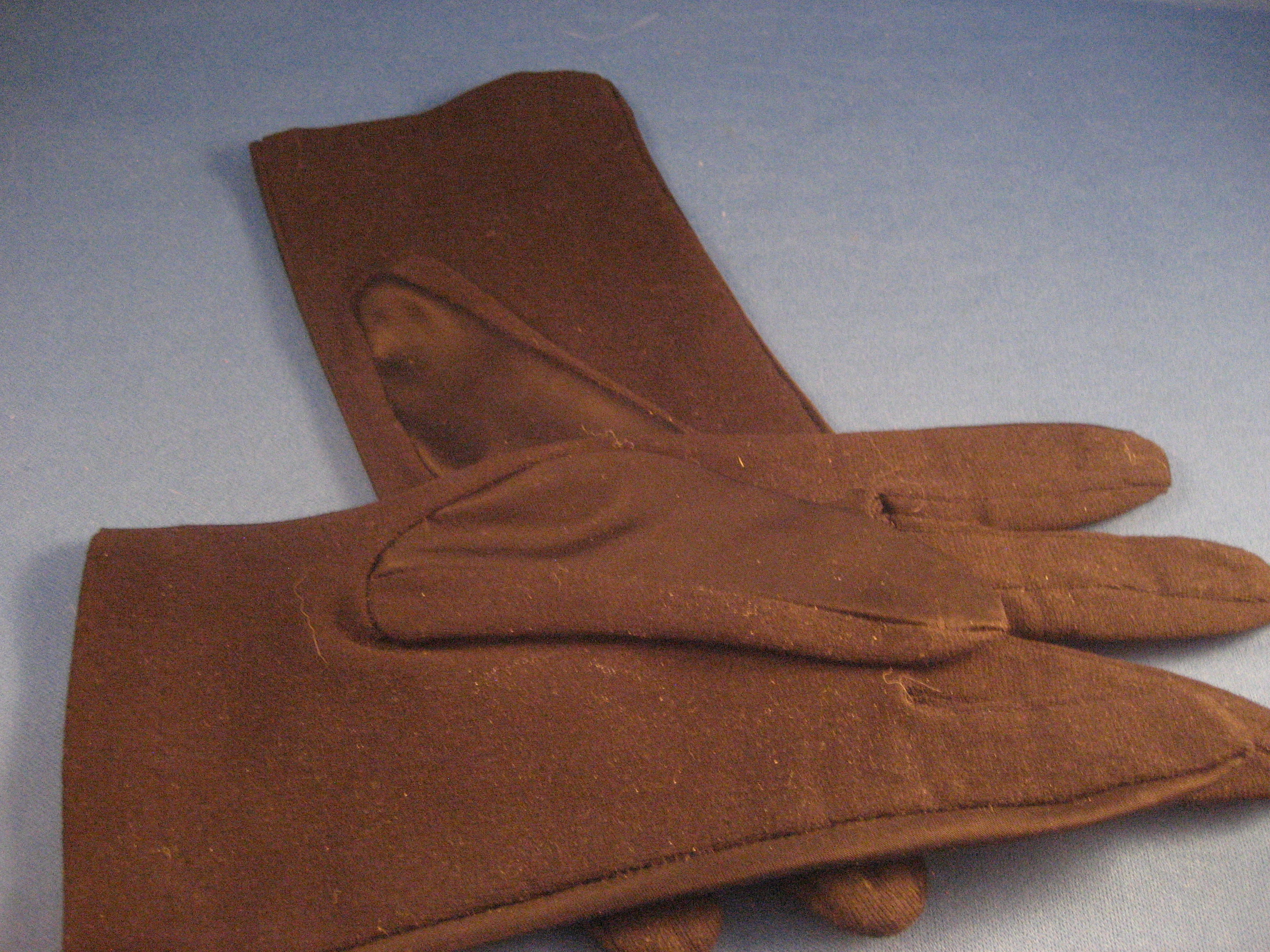 Black Satin Gloves