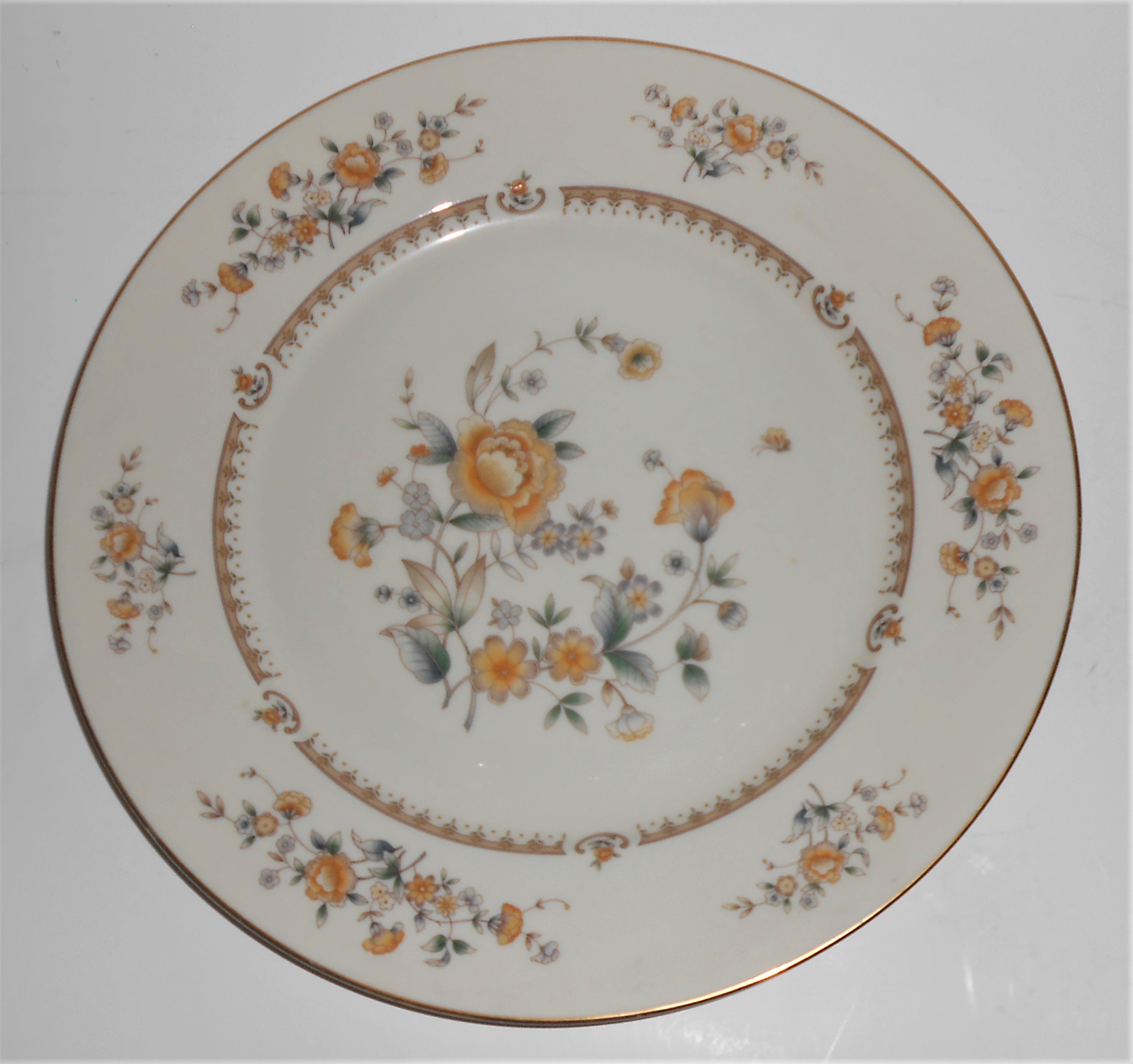 Mikasa Ivory China Peony Rose Gold M2003 Dinner Plate