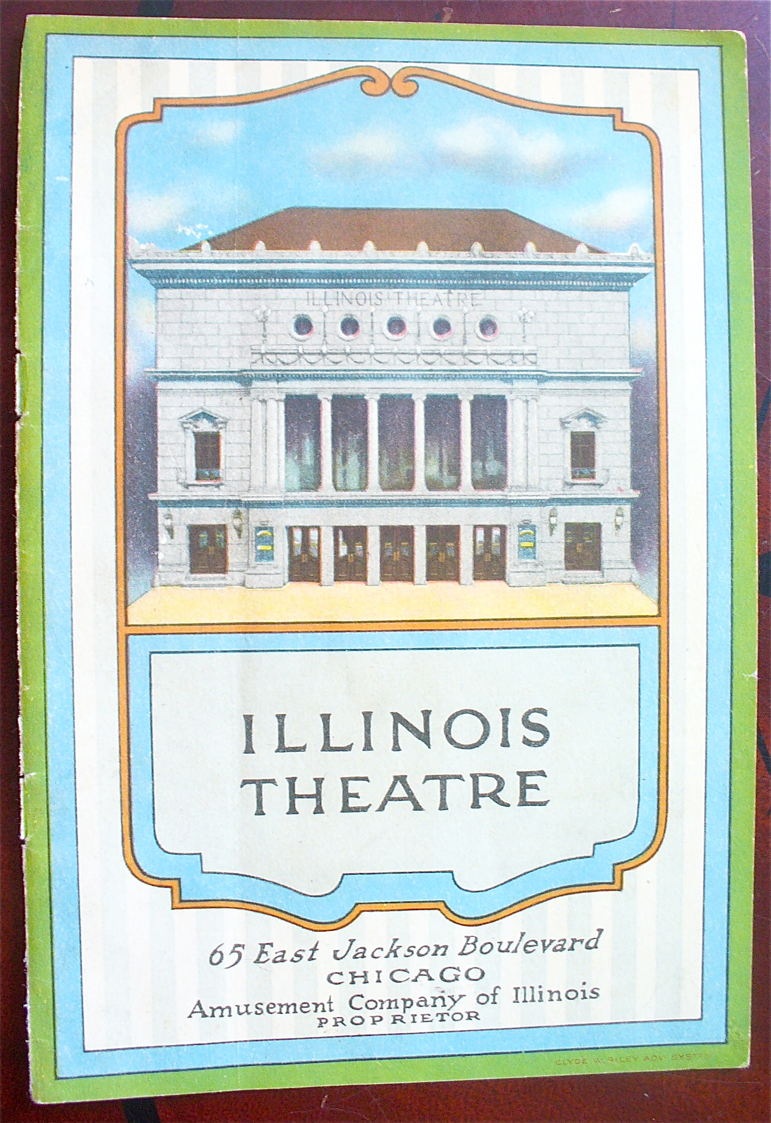1918 Illinois Theatre with Illinois Theatre Building