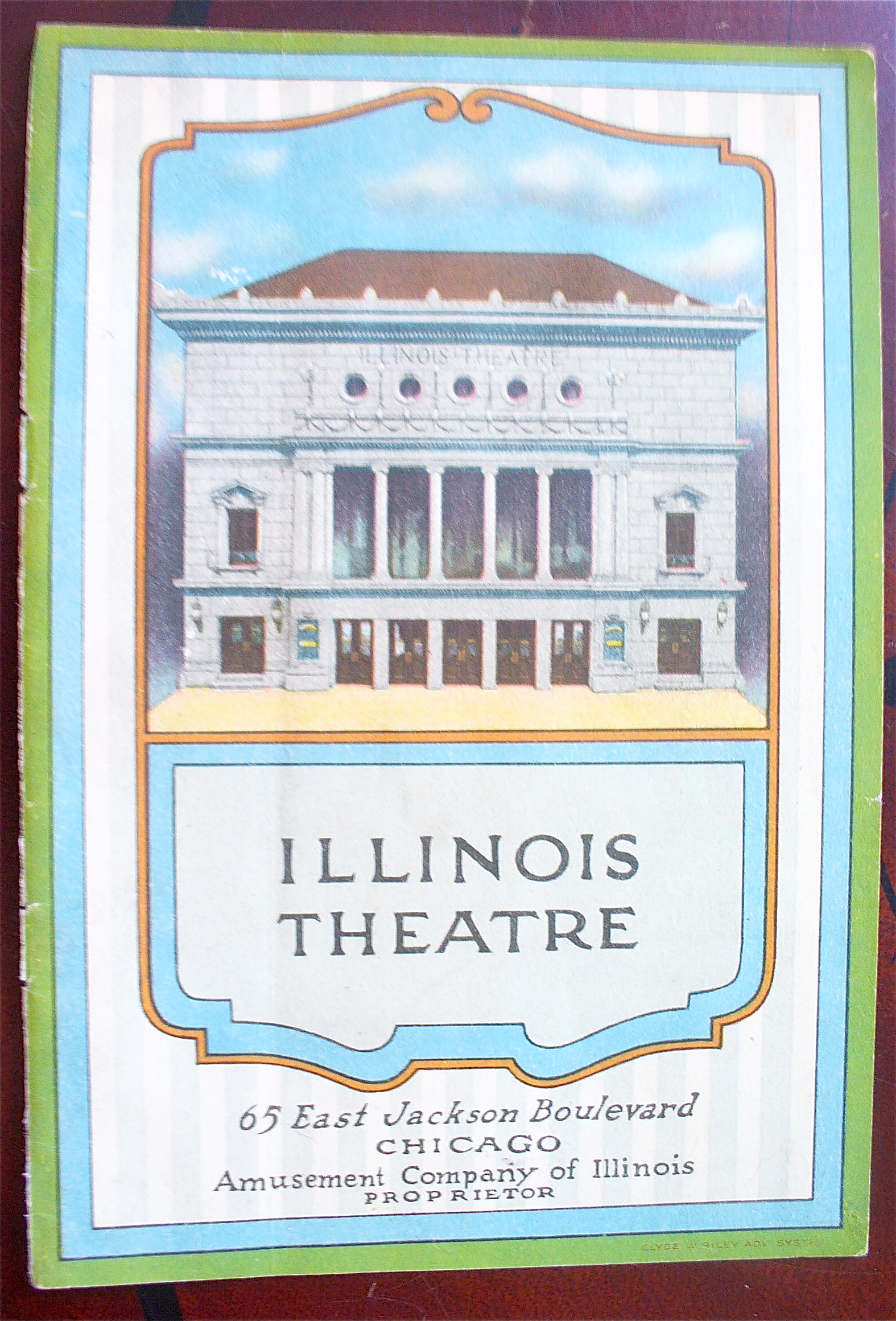 1918 Illinois Theatre with Illinois Theatre Building