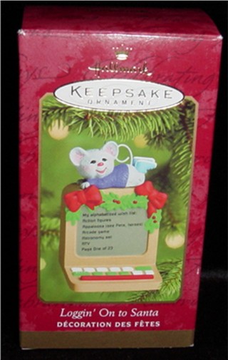 Loggin on to Santa Hallmark Ornament
