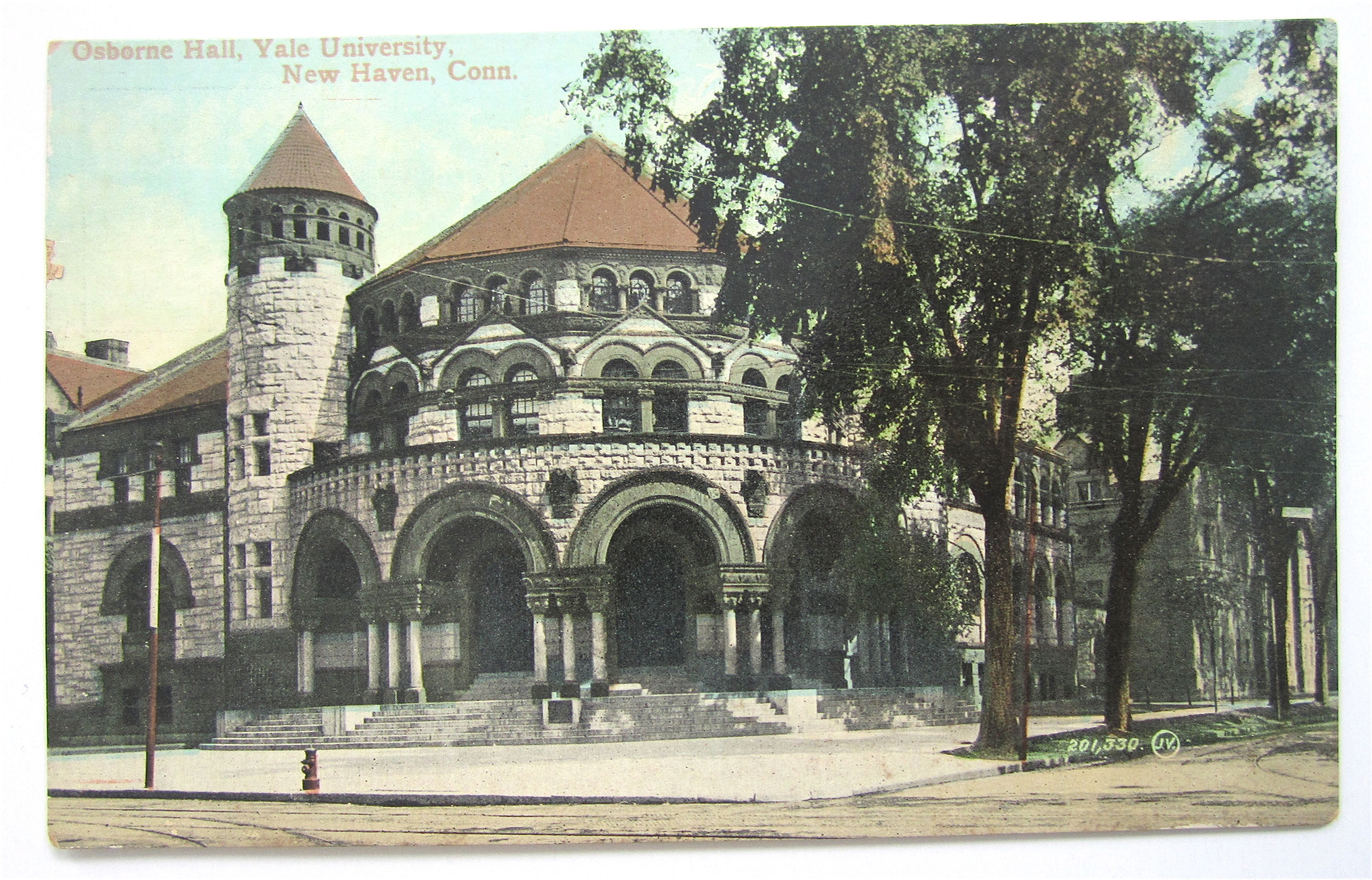 Osborne Hall Postcard (Yale University, New Haven)
