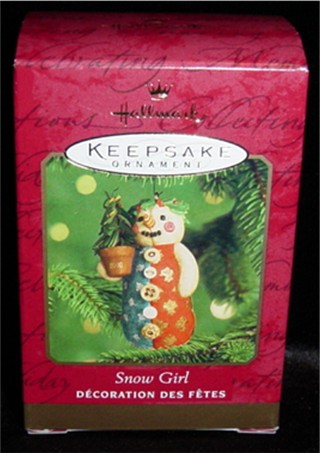 Snow Girl Hallmark Ornament