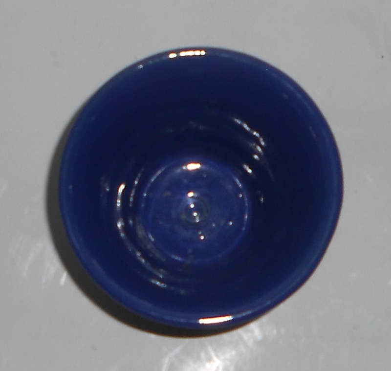 VINTAGE Bauer Pottery EARLY 3" Ring Ware COBALT Flower Pot