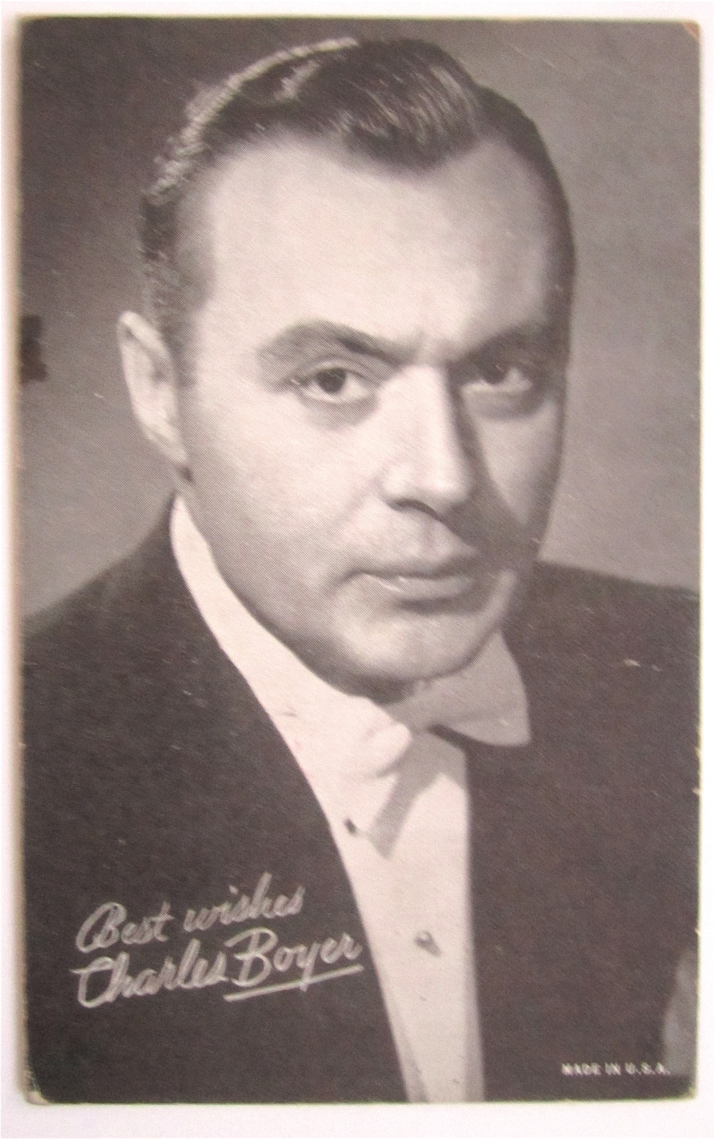 Charles Boyer Postcard