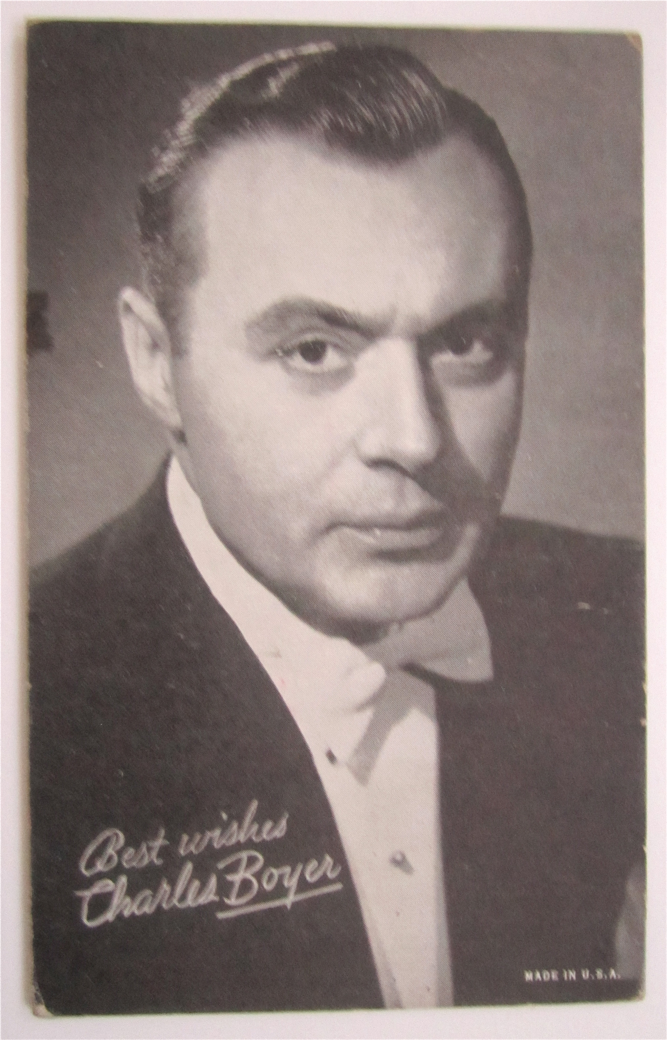 Charles Boyer Postcard