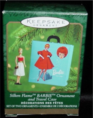 Silken Flame Barbie Hallmark Mini Ornament