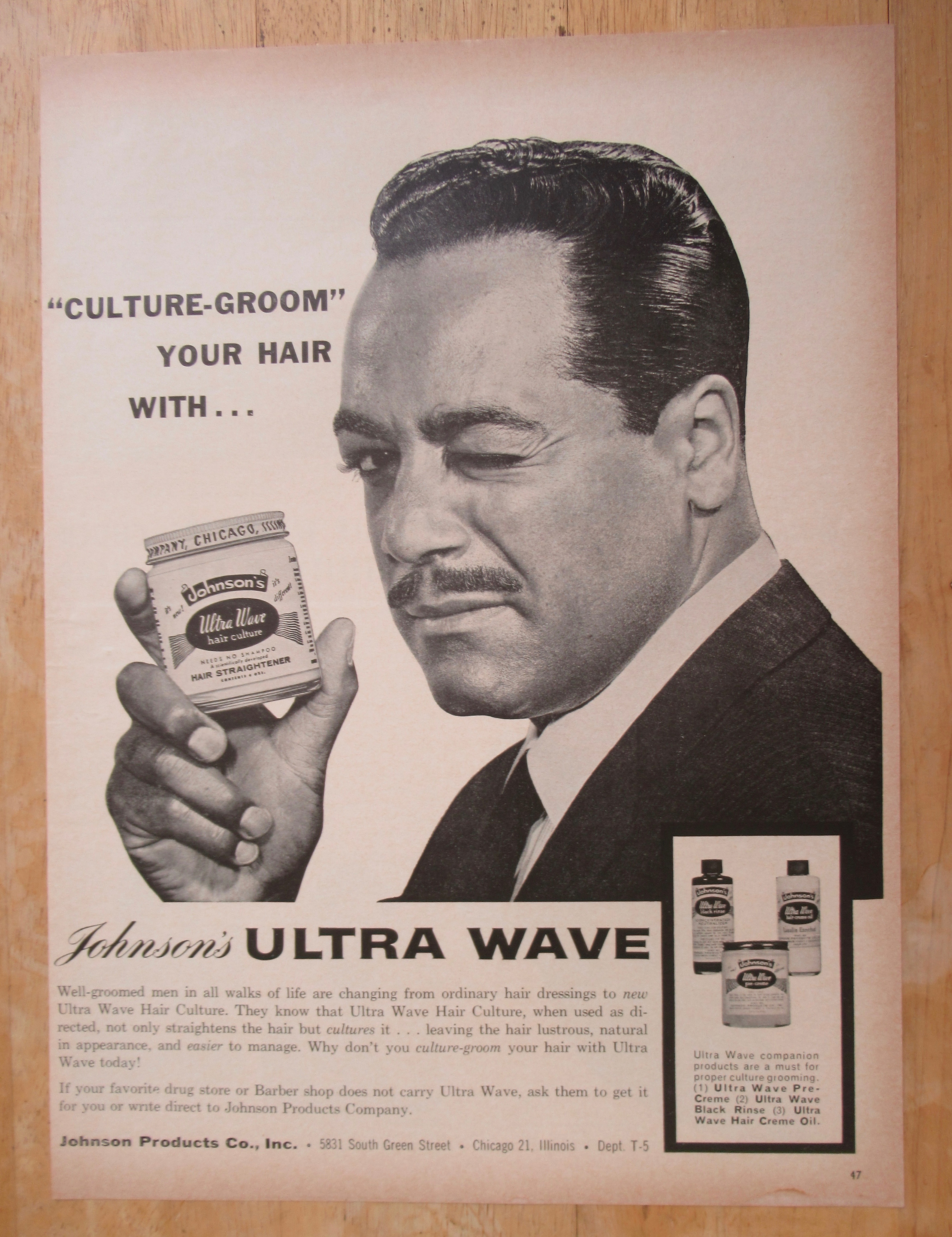 1963 Johnson's Ultra Wave With Man Winking