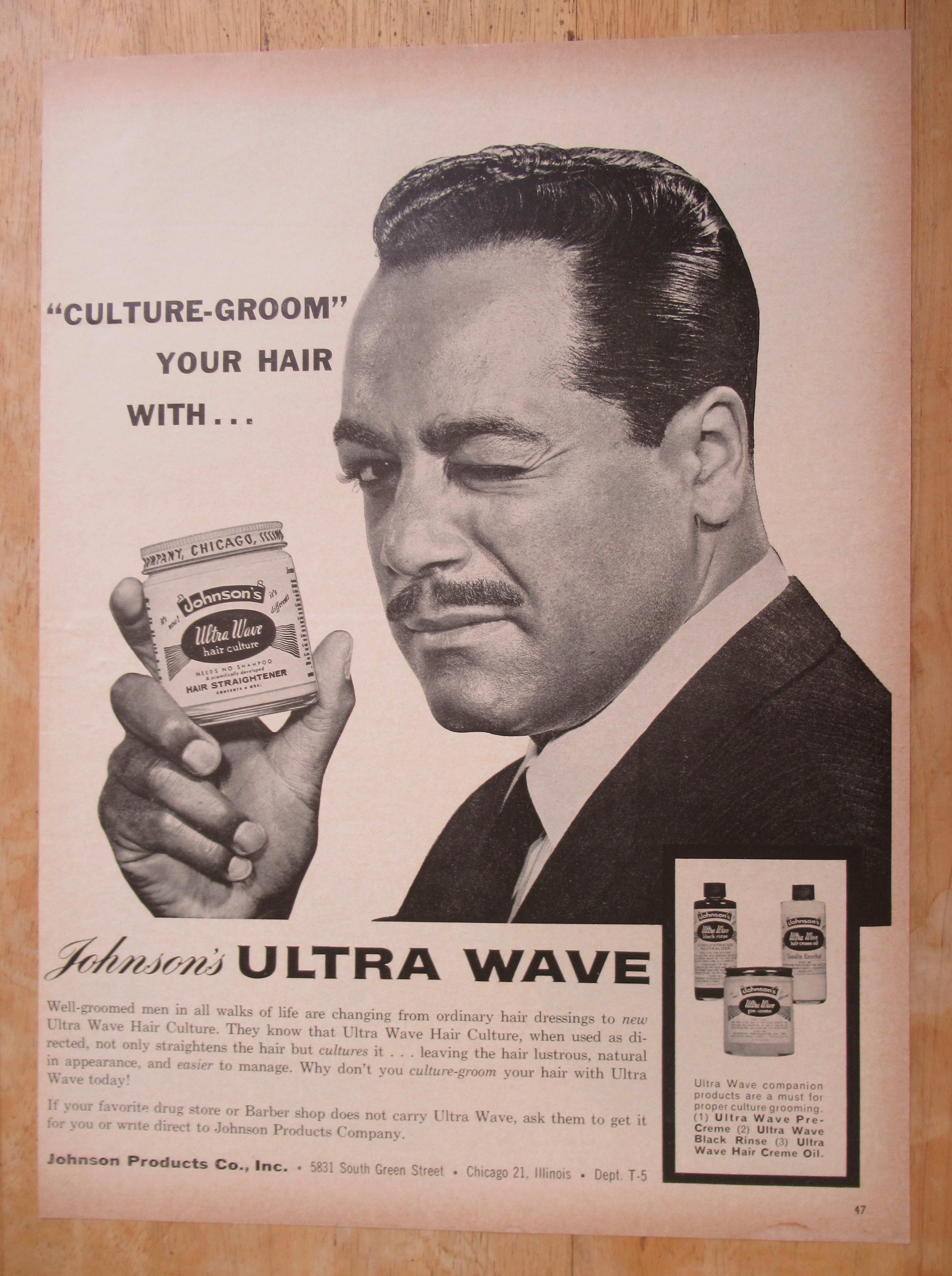 1963 Johnson's Ultra Wave With Man Winking
