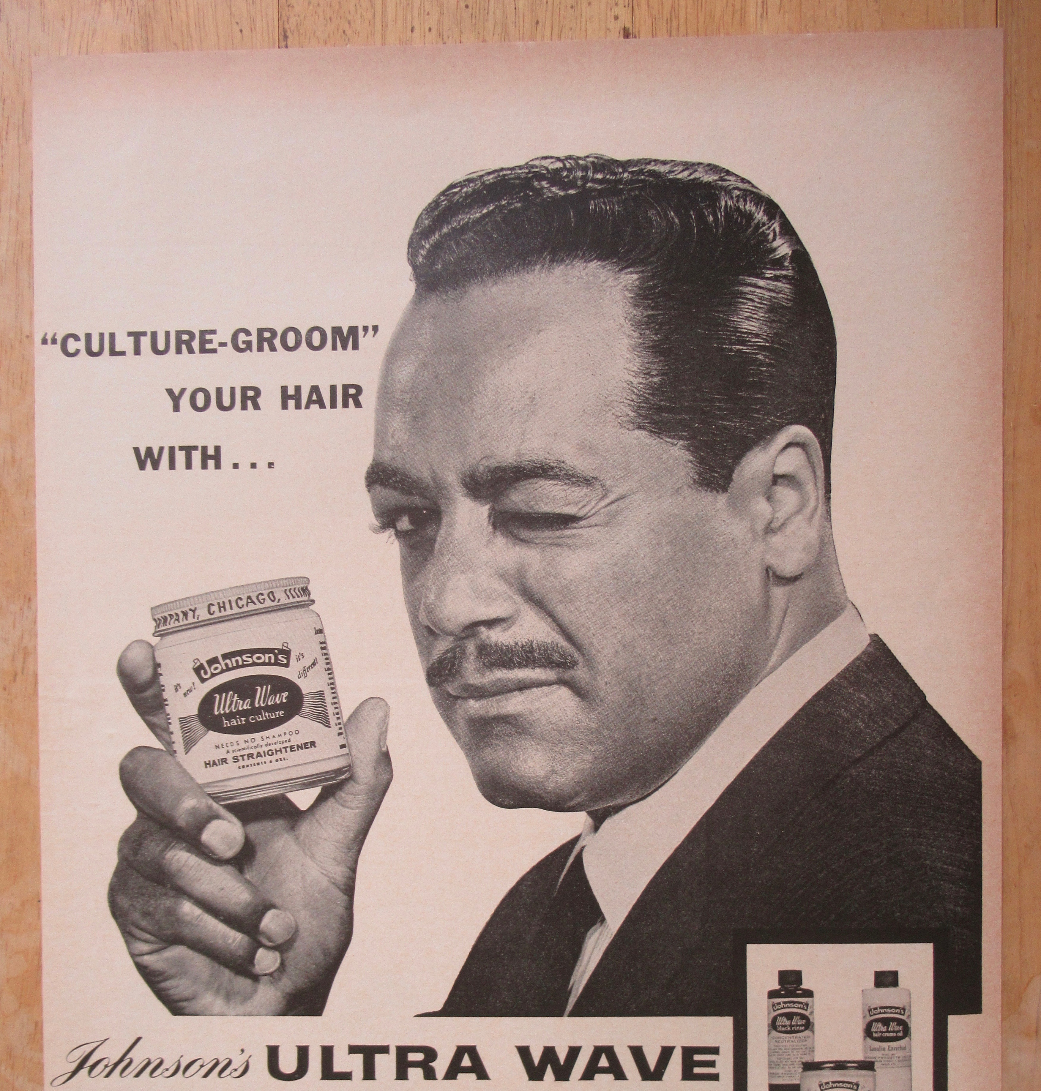 1963 Johnson's Ultra Wave With Man Winking
