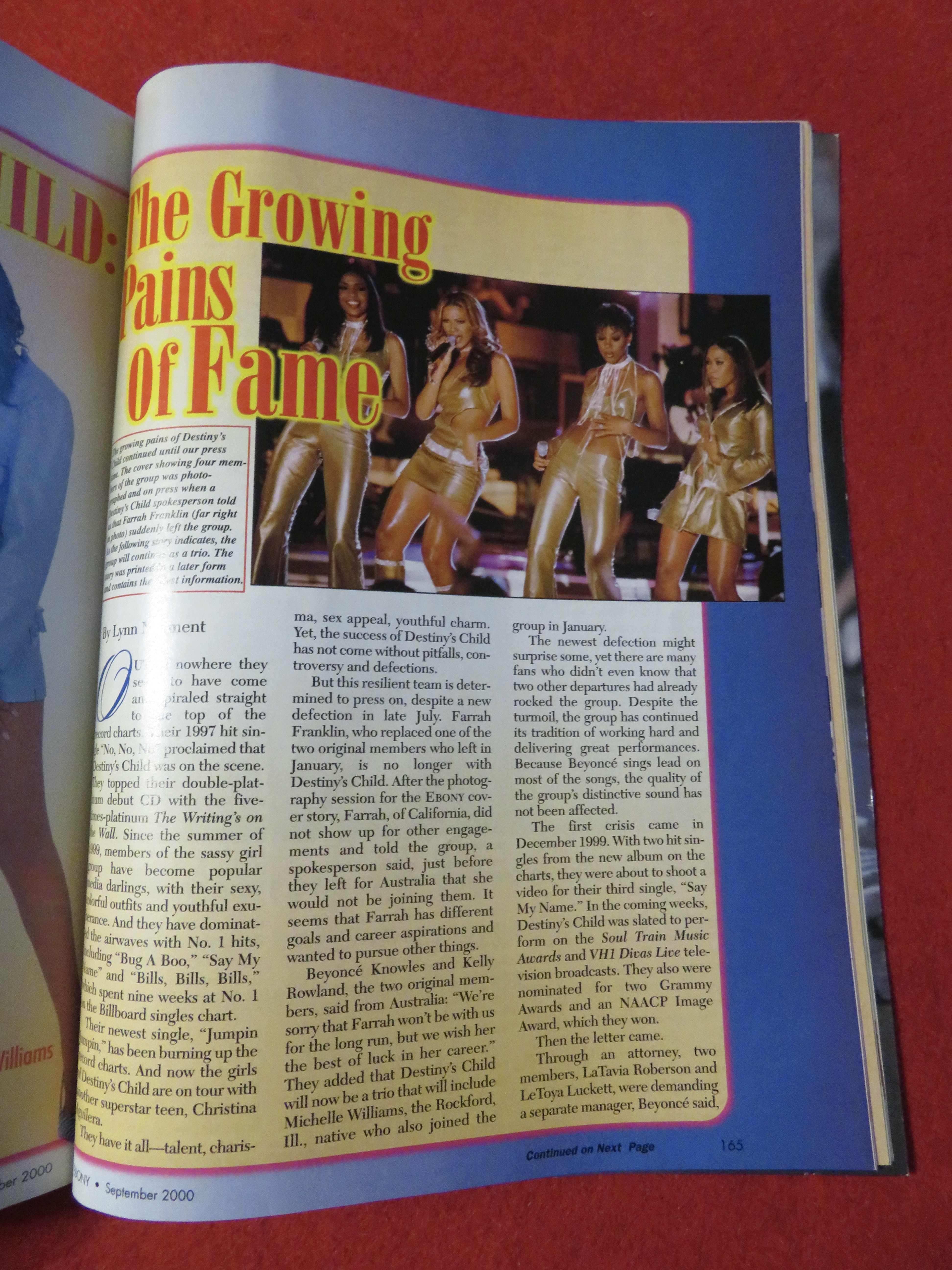 Ebony Magazine September 2000 Destiny's Child