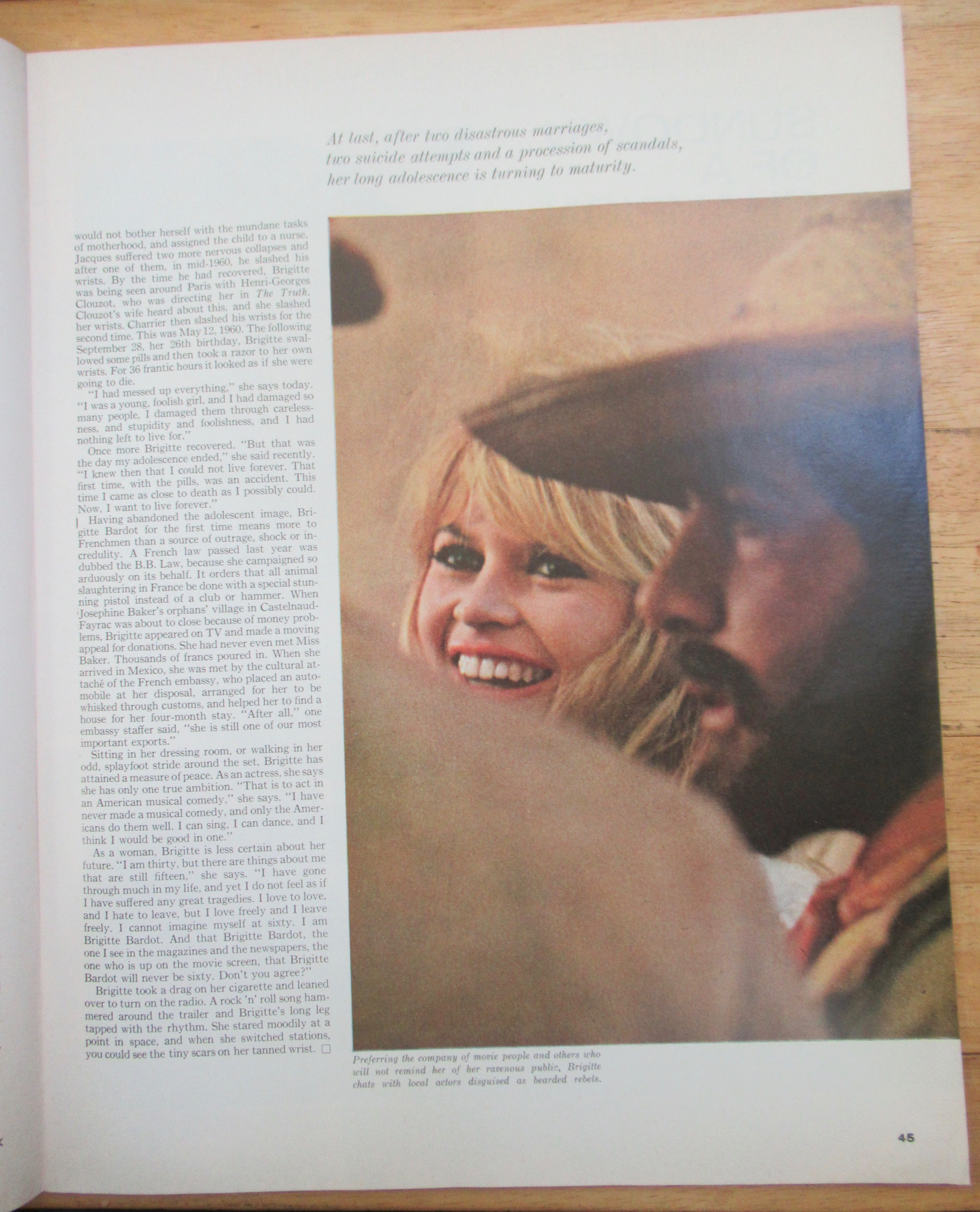 Saturday Evening Post Magazine May 8, 1965 Bardot
