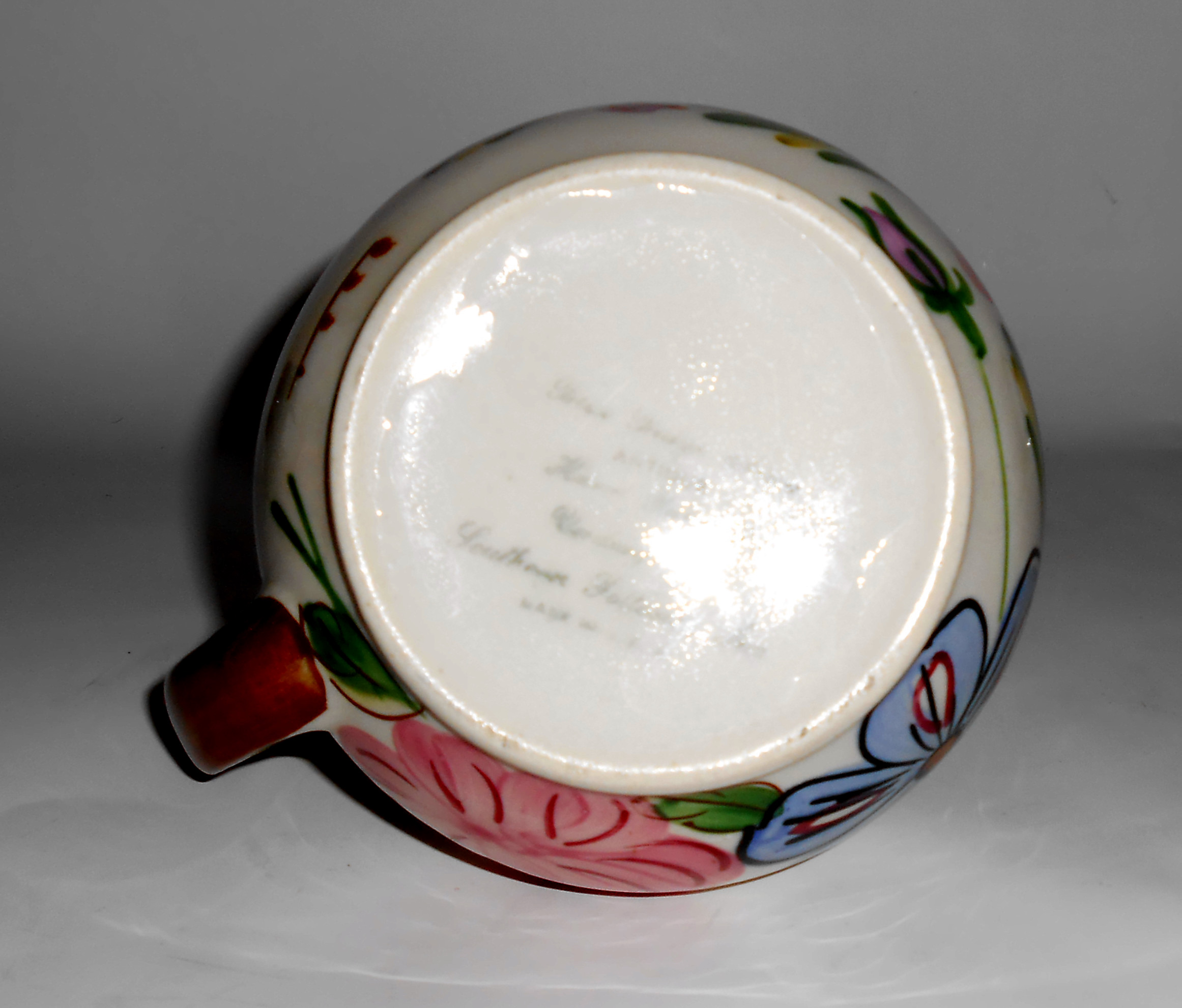 Blue Ridge Pottery Floral Antique Shape Pitcher! MINT