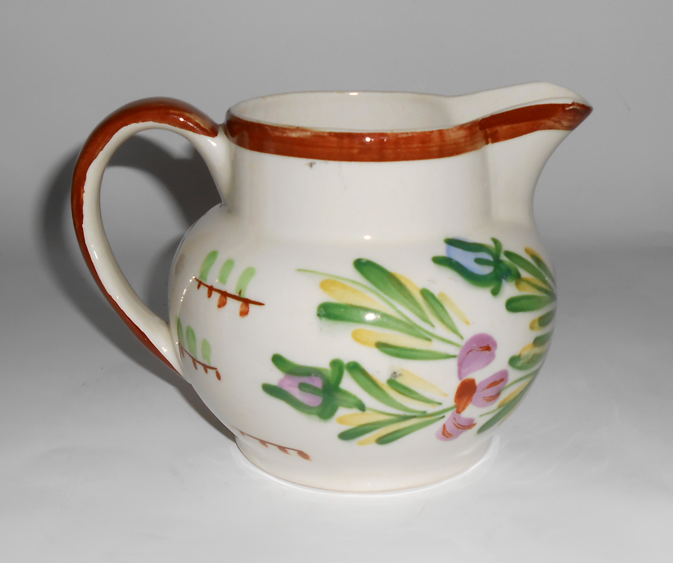 Blue Ridge Pottery Floral Antique Shape Pitcher! MINT