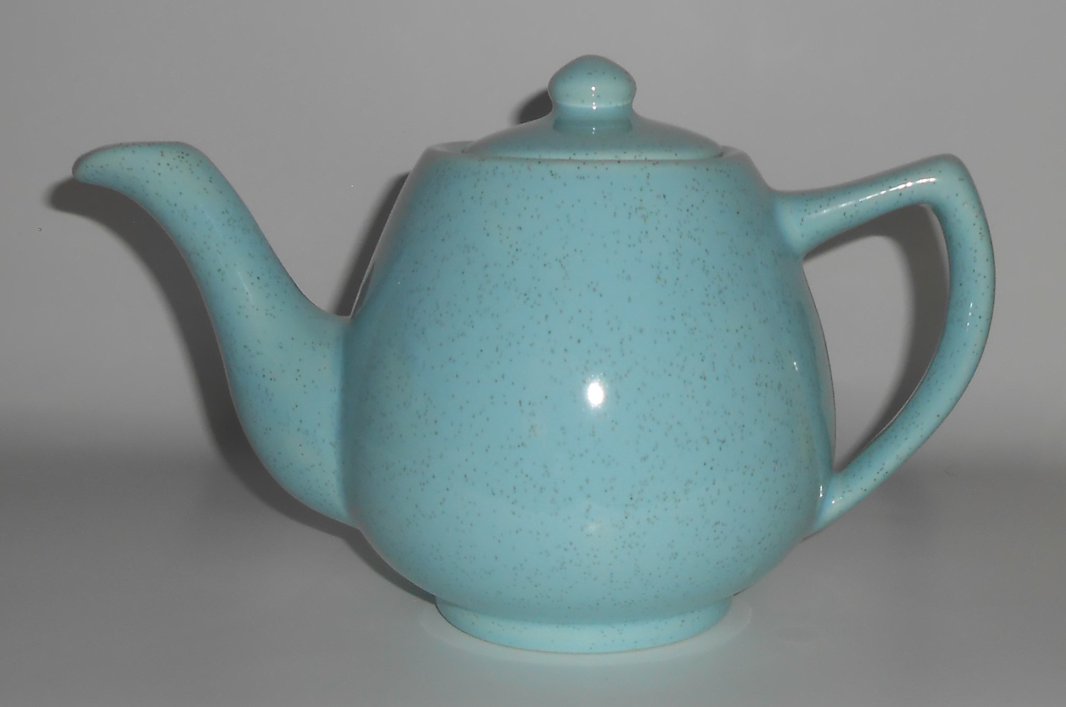 Bauer Pottery Brusche Blue Speckle Teapot