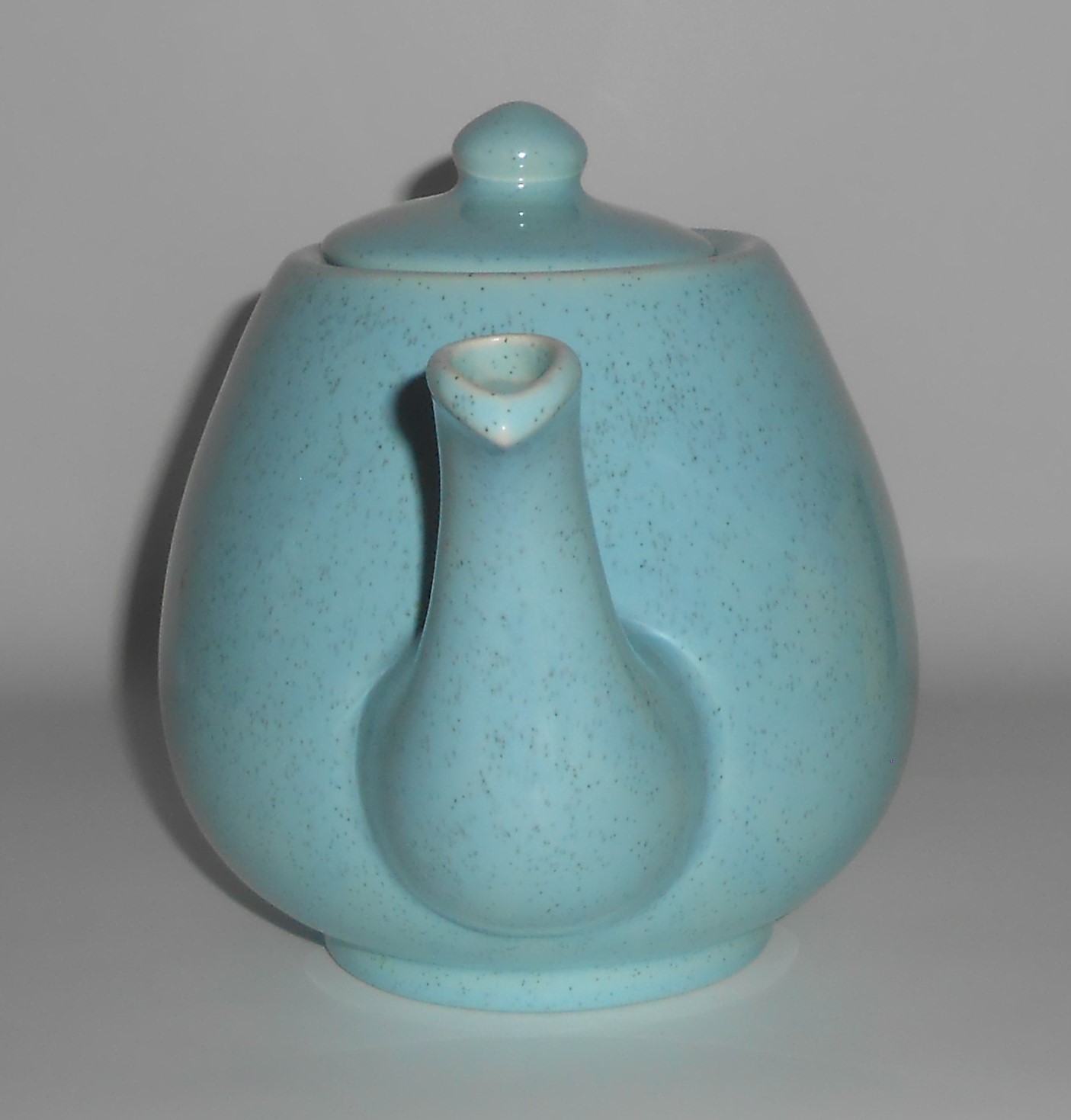Bauer Pottery Brusche Blue Speckle Teapot
