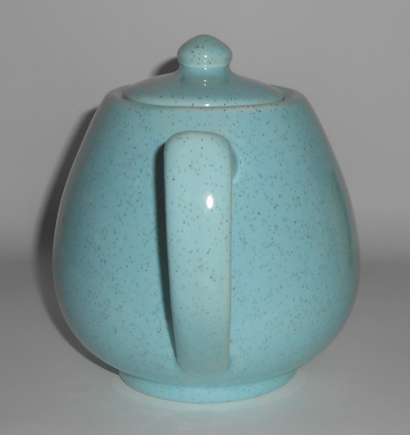 Bauer Pottery Brusche Blue Speckle Teapot