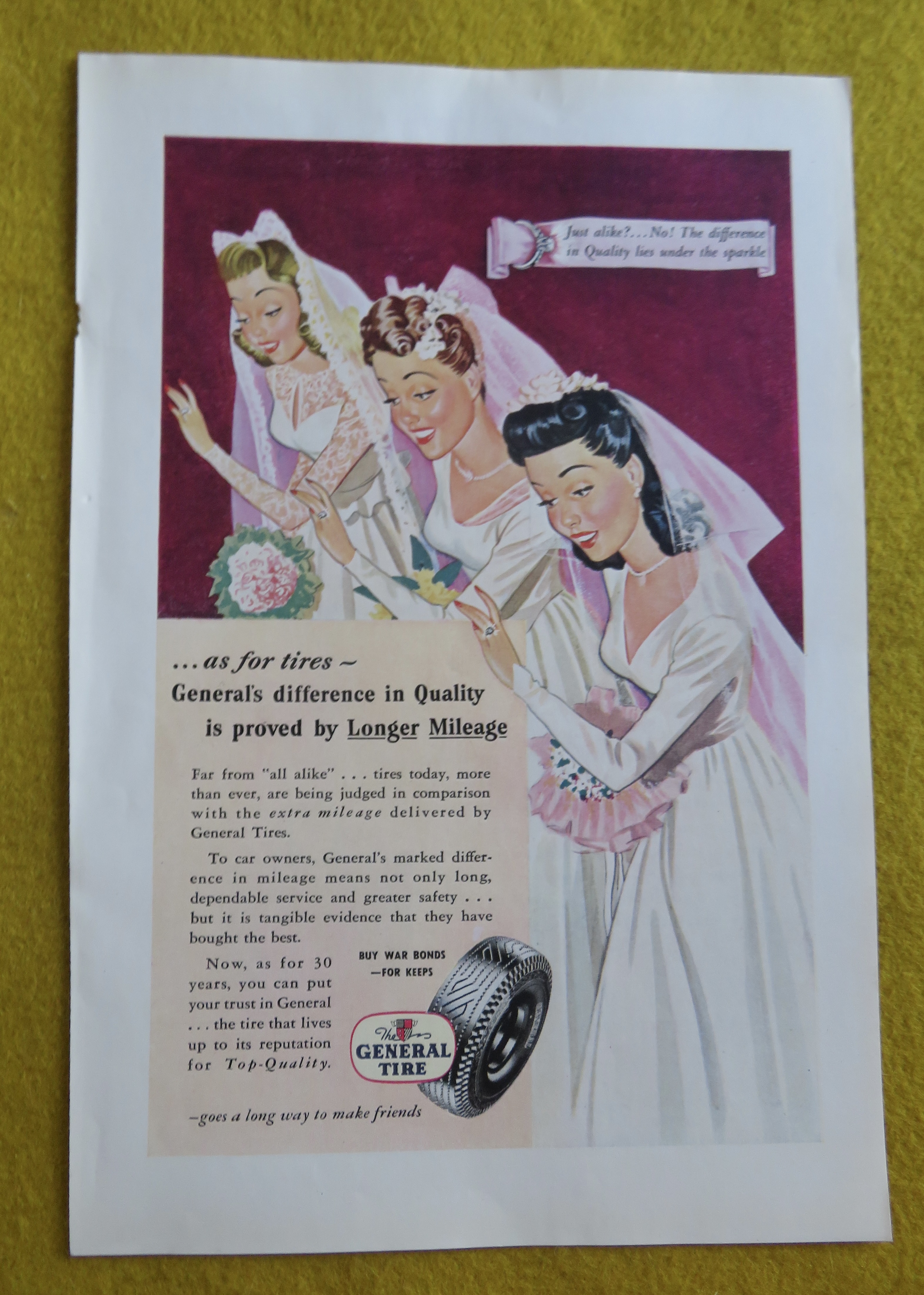 1945 General Tires with Three Brides