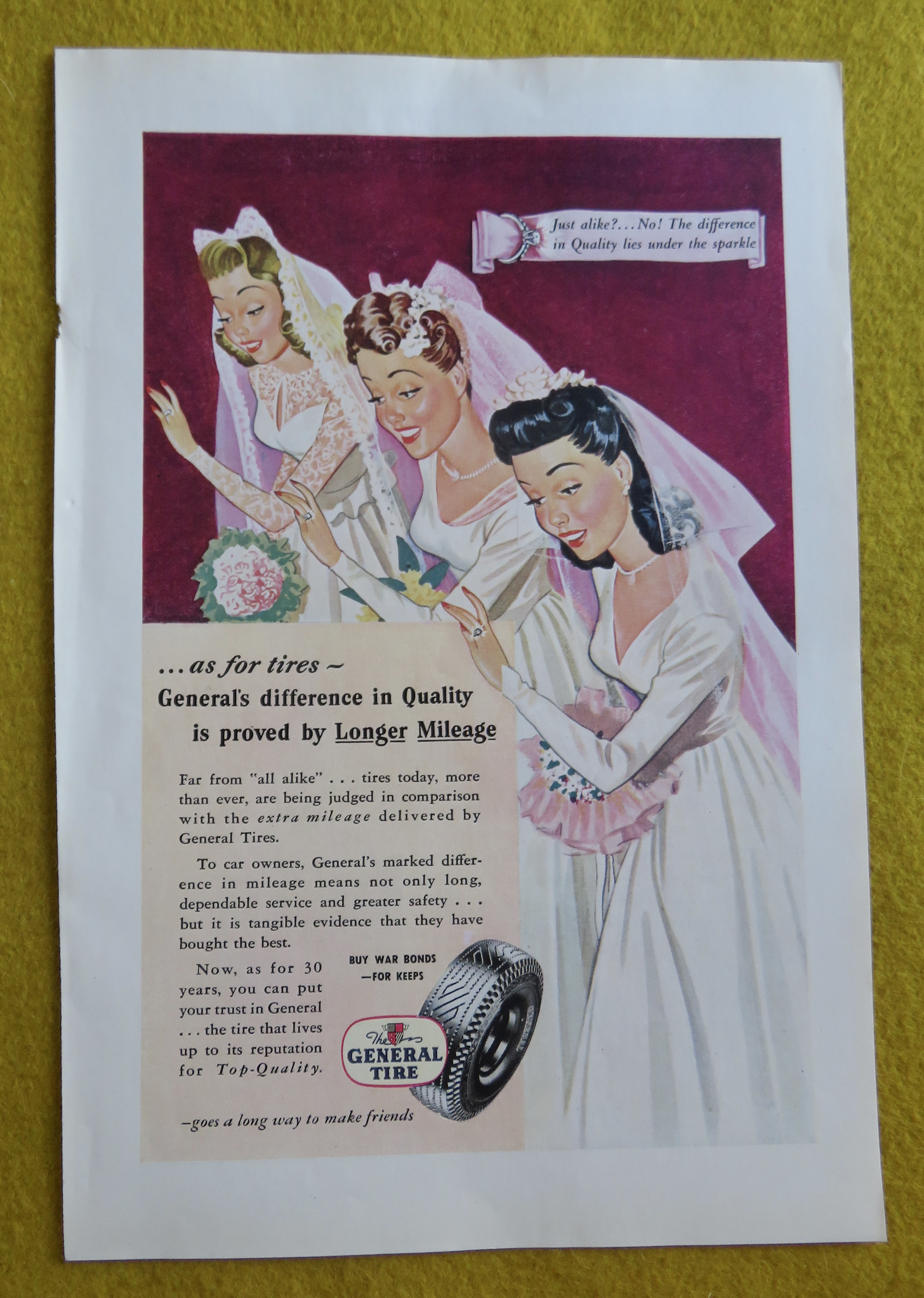 1945 General Tires with Three Brides