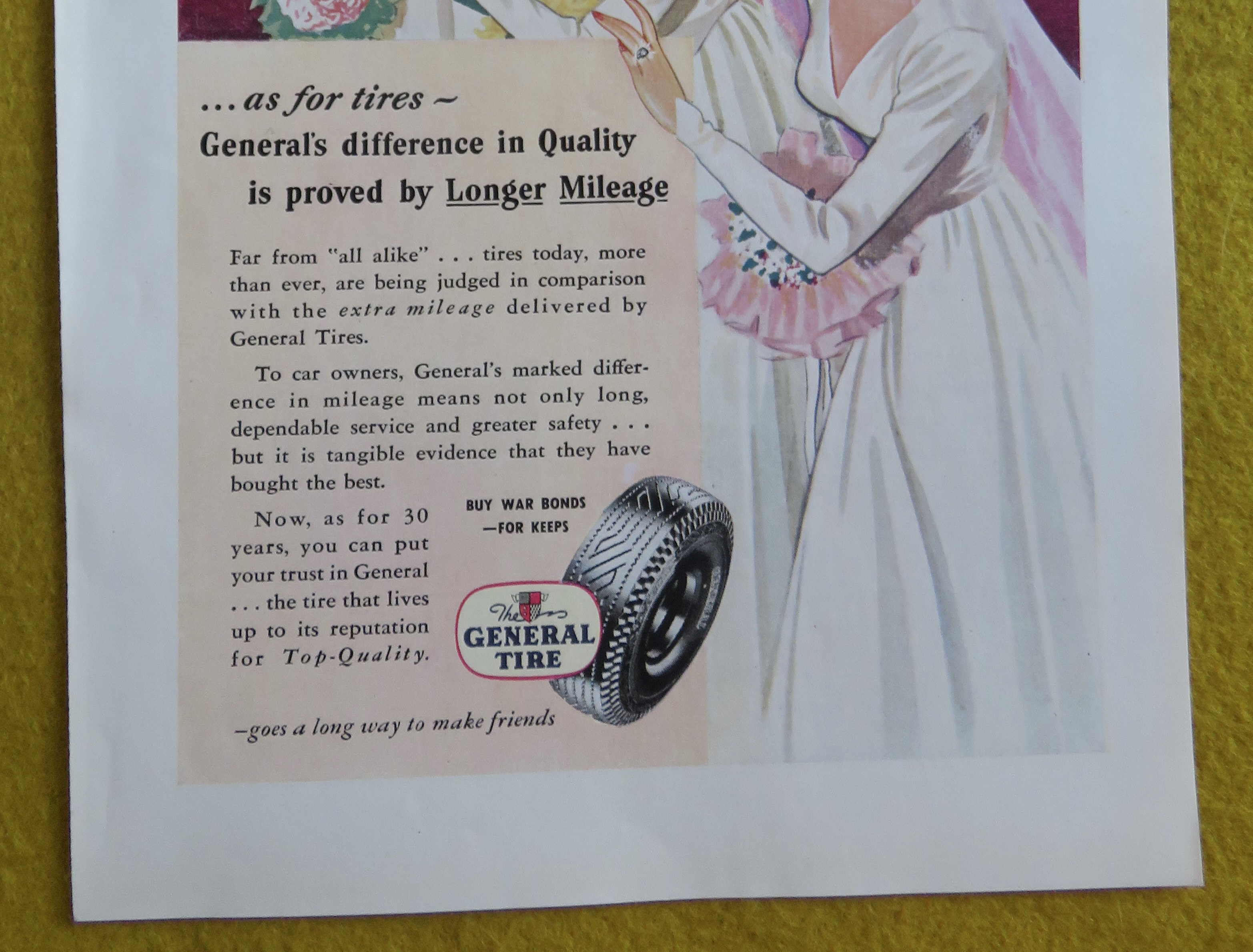 1945 General Tires with Three Brides