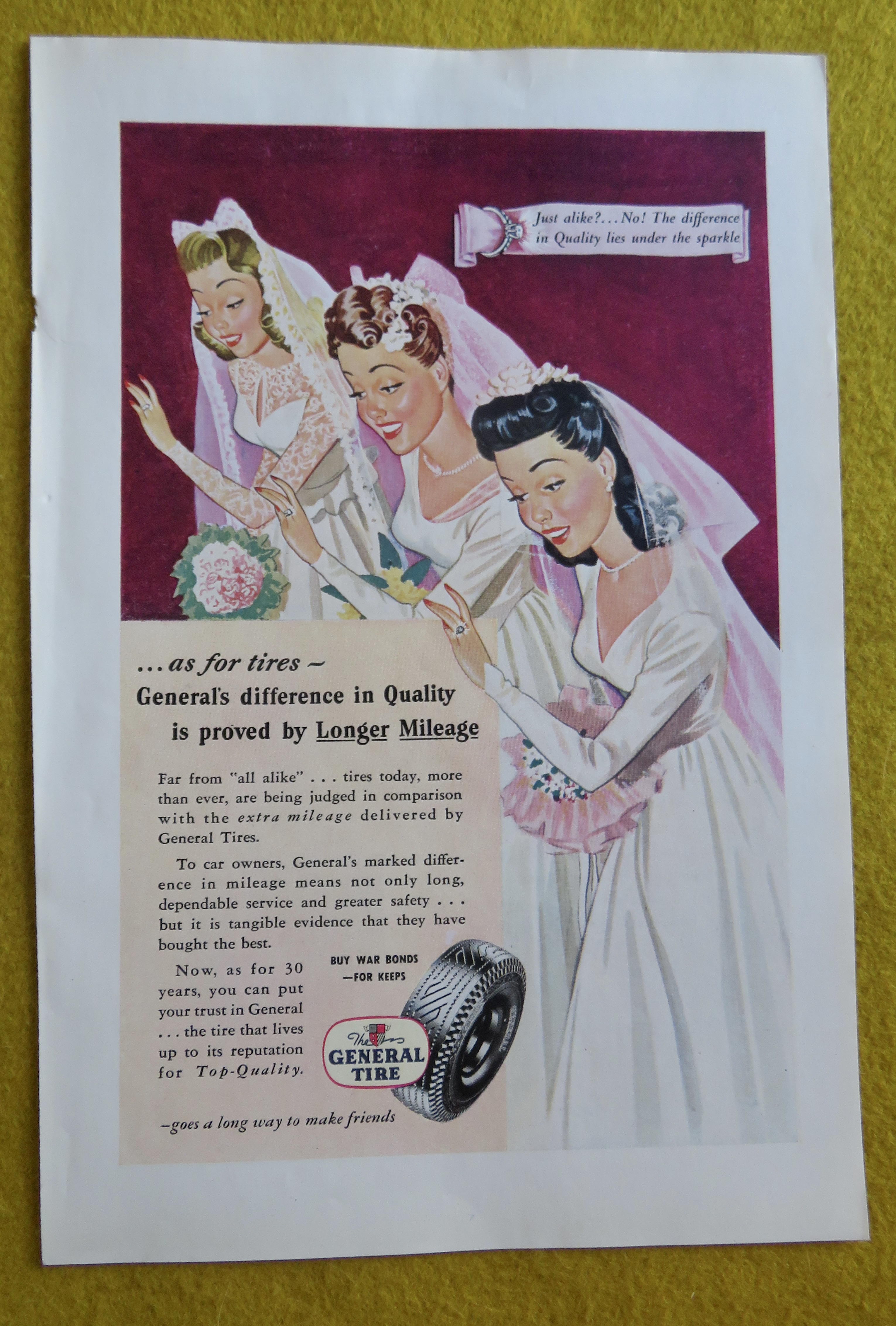 1945 General Tires with Three Brides