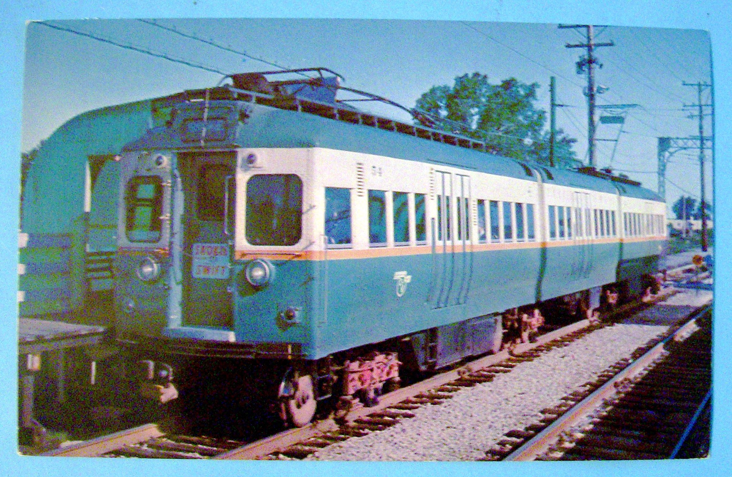 Skokie Swift Transit Car Postcard