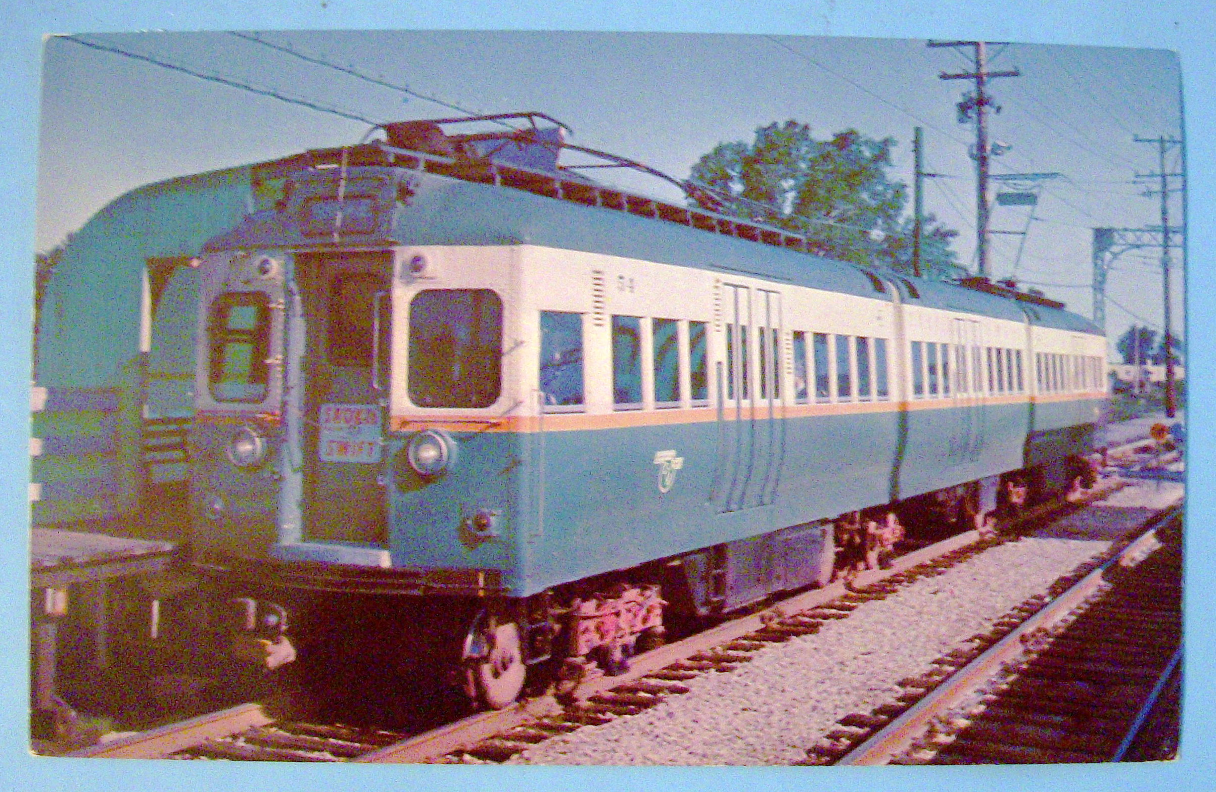 Skokie Swift Transit Car Postcard