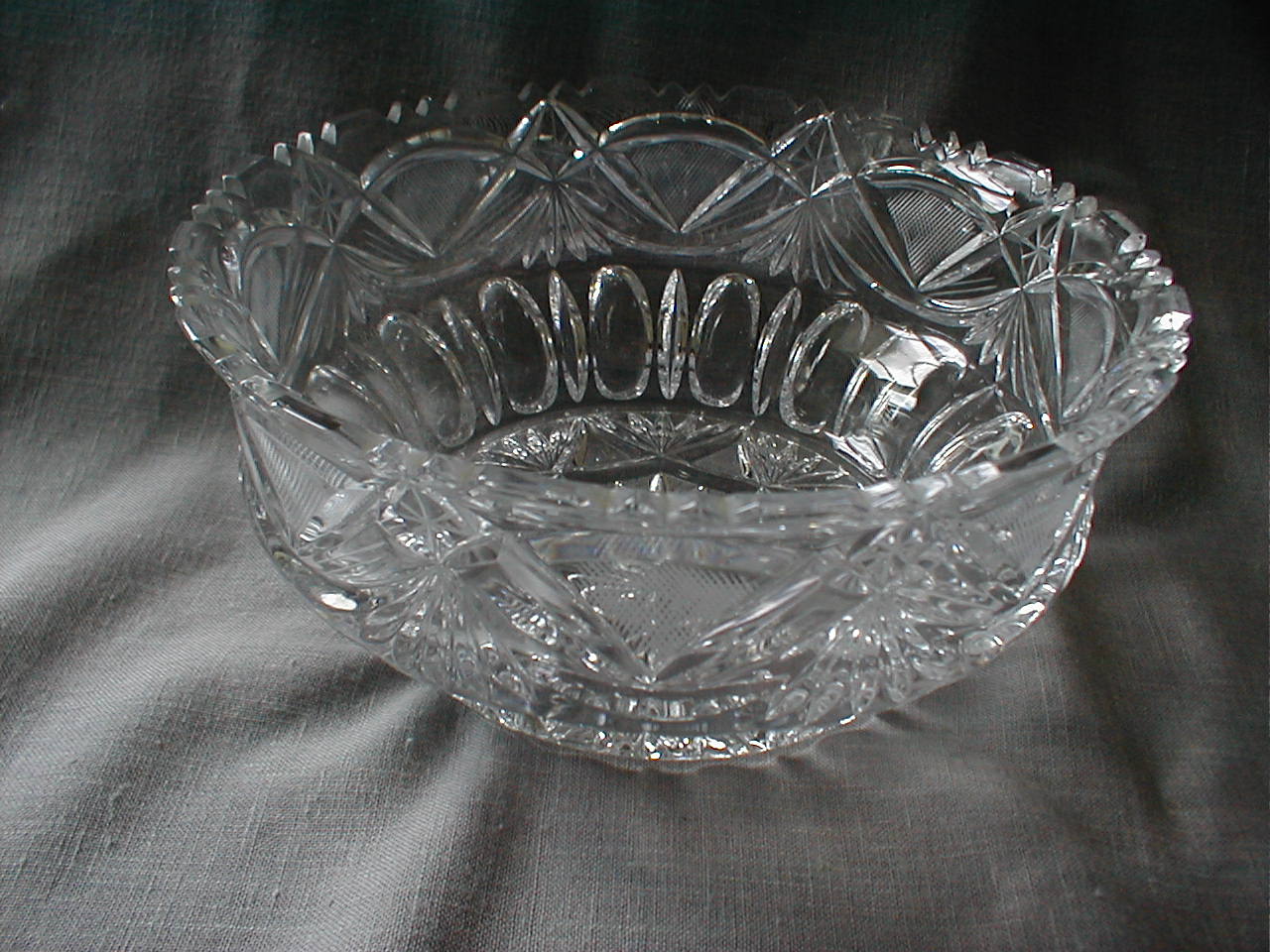 Cut Glass Crystal Bowl