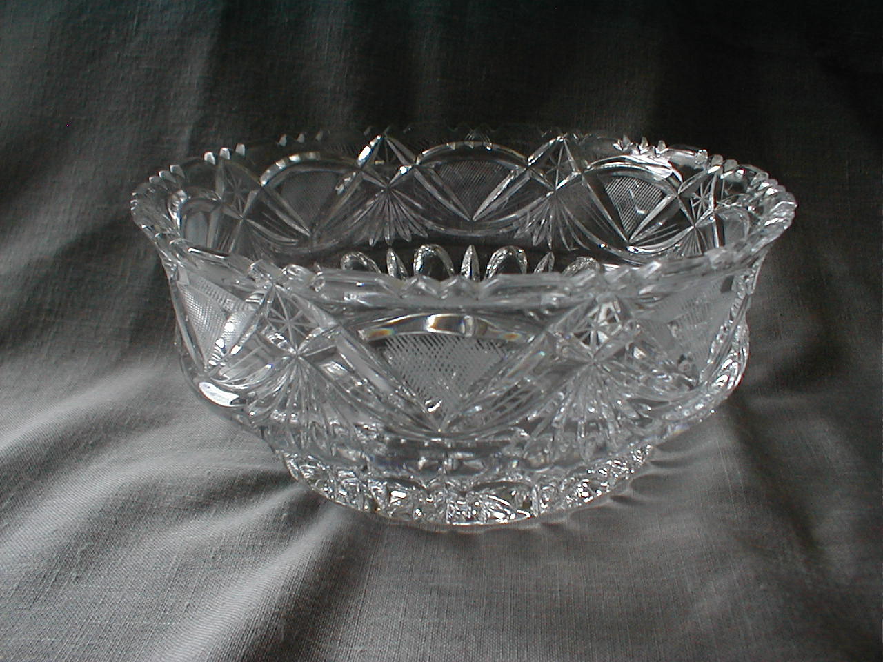 Cut Glass Crystal Bowl