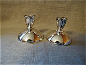 Oniena Silver Candle Holders