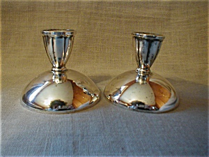 Oniena Silver Candle Holders