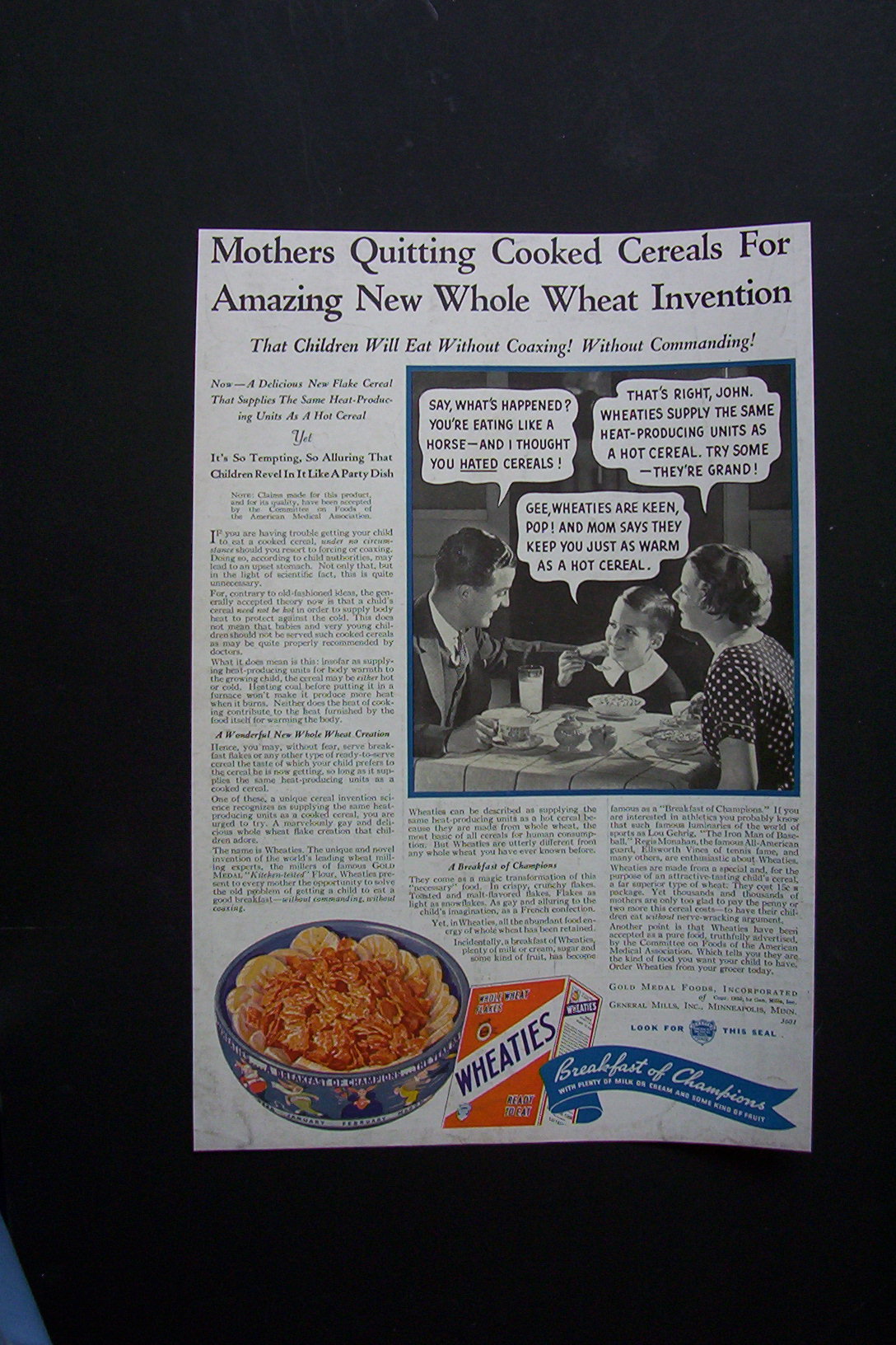 1936  Wheaties  Cereal