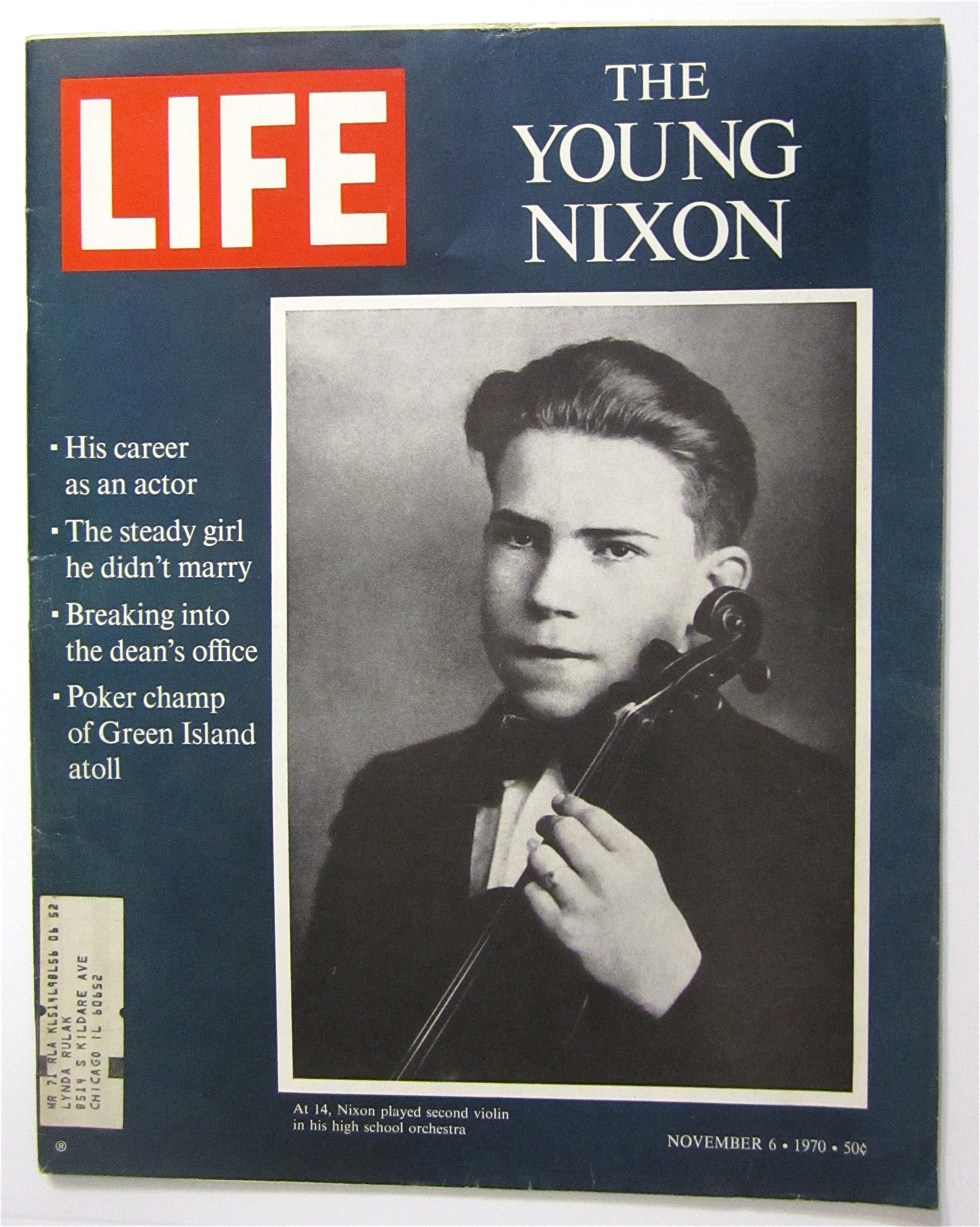 Life Magazine-November 6, 1970-The Young Nixon