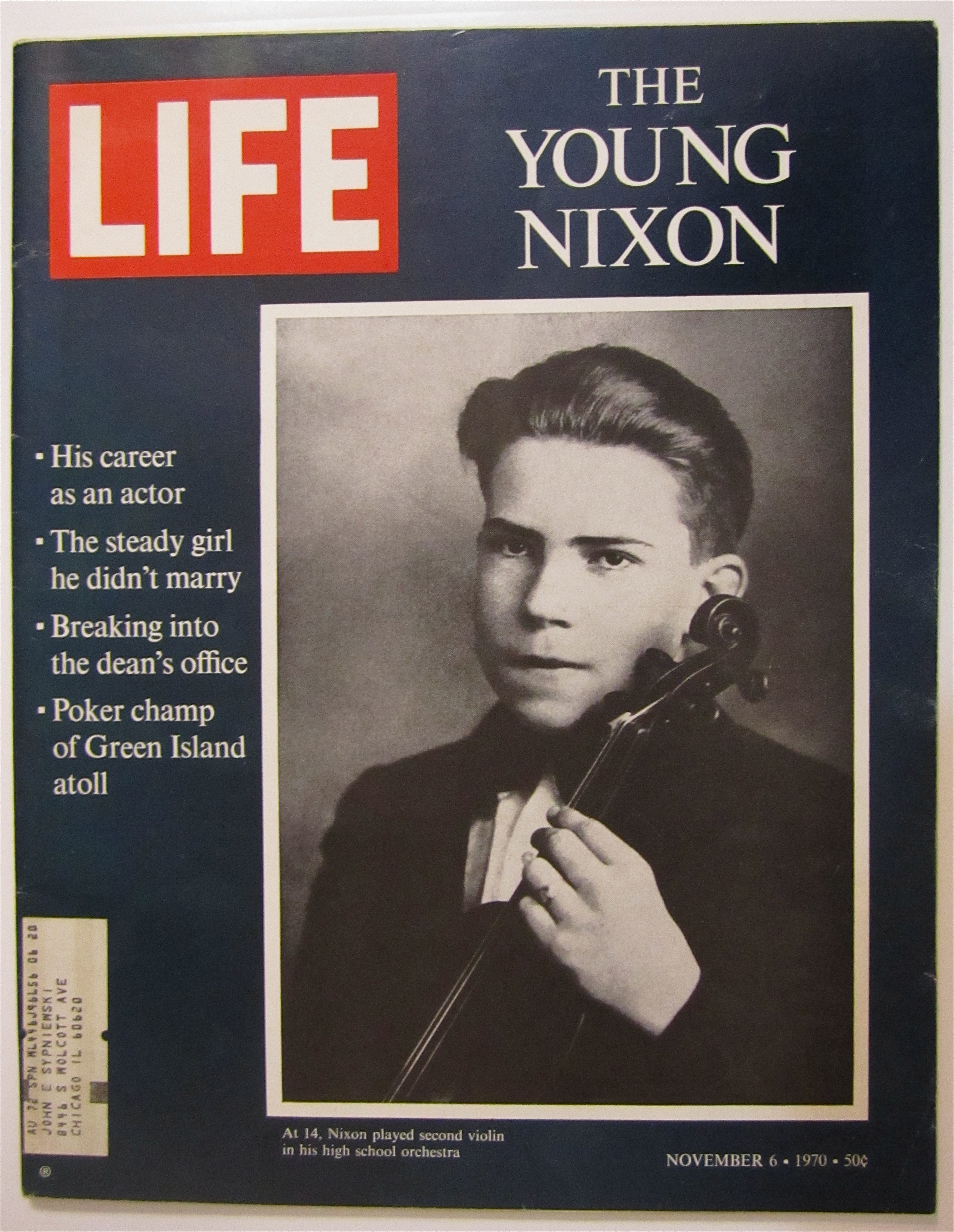 Life Magazine-November 6, 1970-The Young Nixon