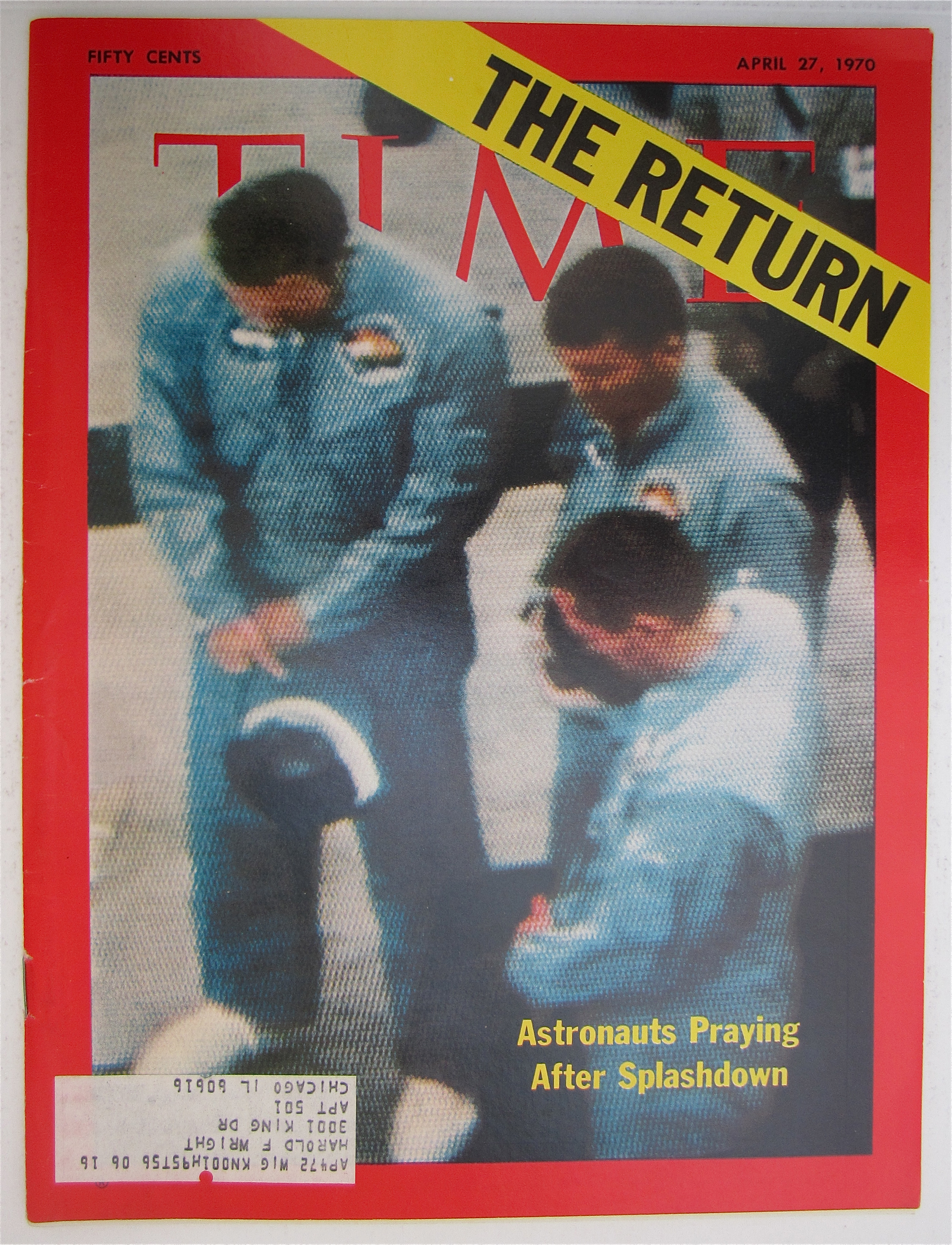 Time Magazine April 27, 1970 Astronauts Praying