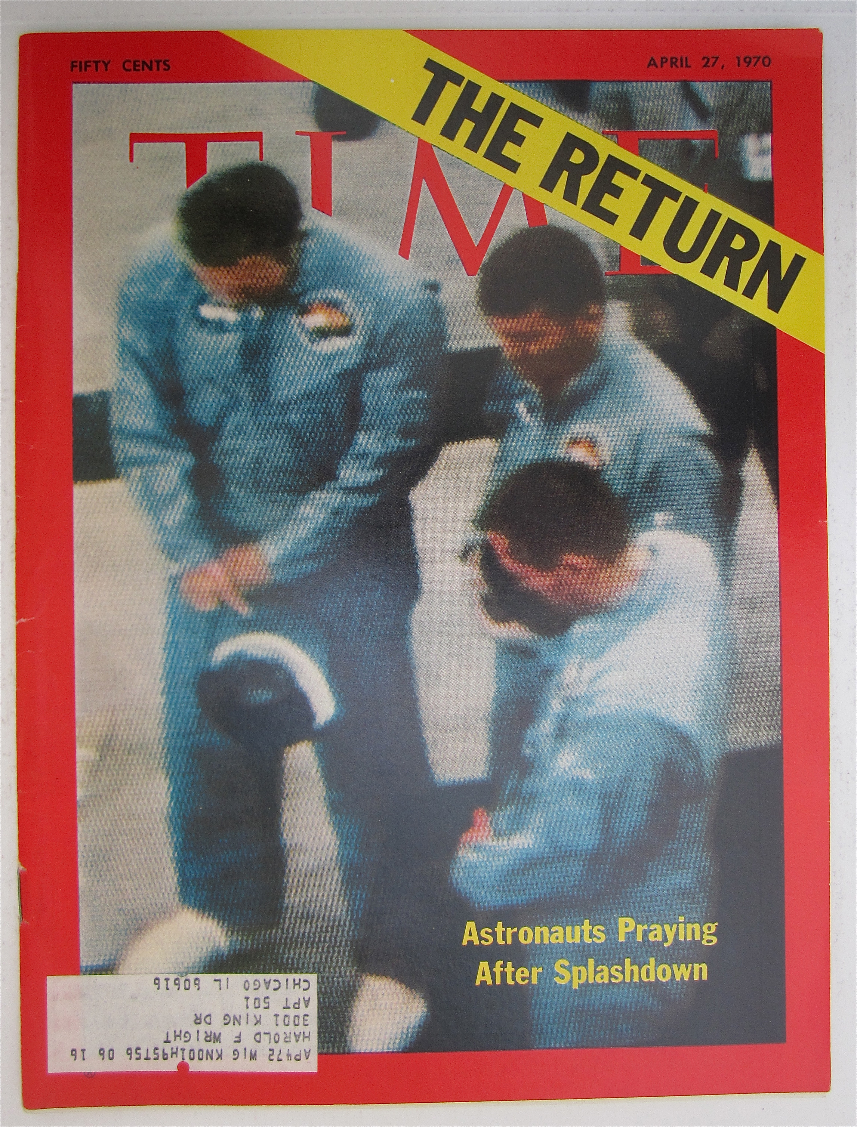 Time Magazine April 27, 1970 Astronauts Praying