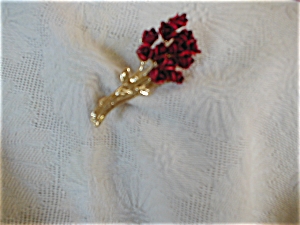A Dozen Bouquet of Roses Pin