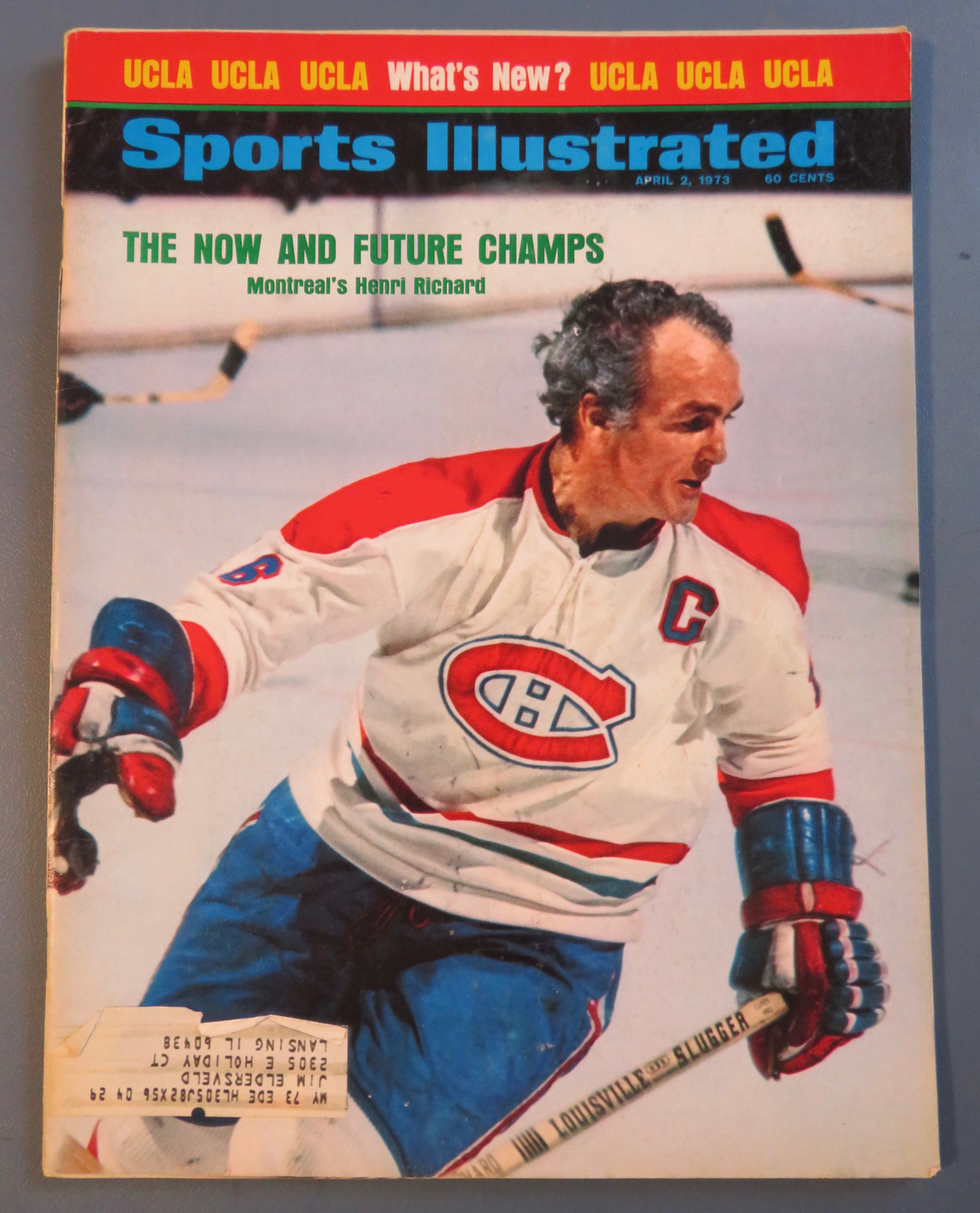 Sports Illustrated Magazine-April 2, 1973-Henri Richard