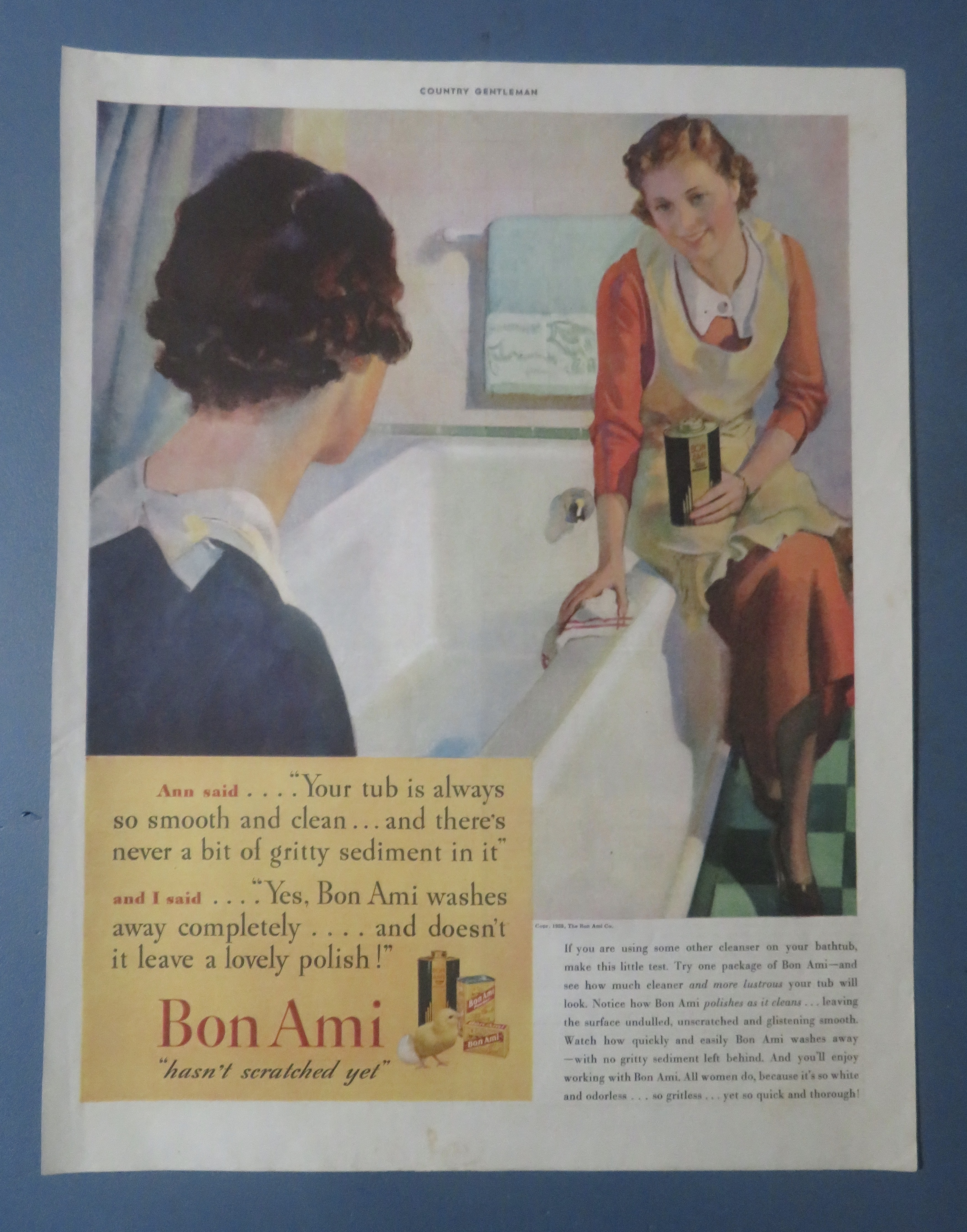 1935 Bon Ami Powder with Two Women Talking
